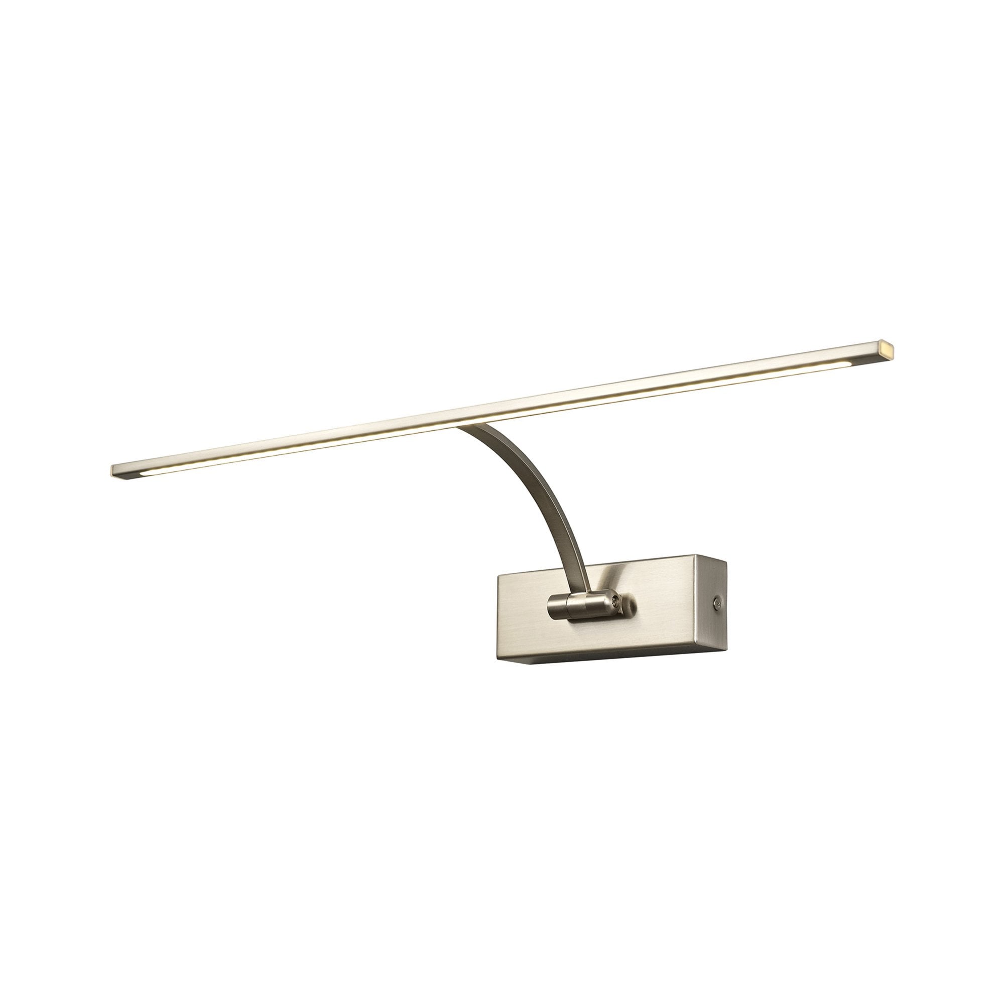 Fabula Plumtree Large 1 Arm LED Wall Lamp/Picture Light - Satin Nickel