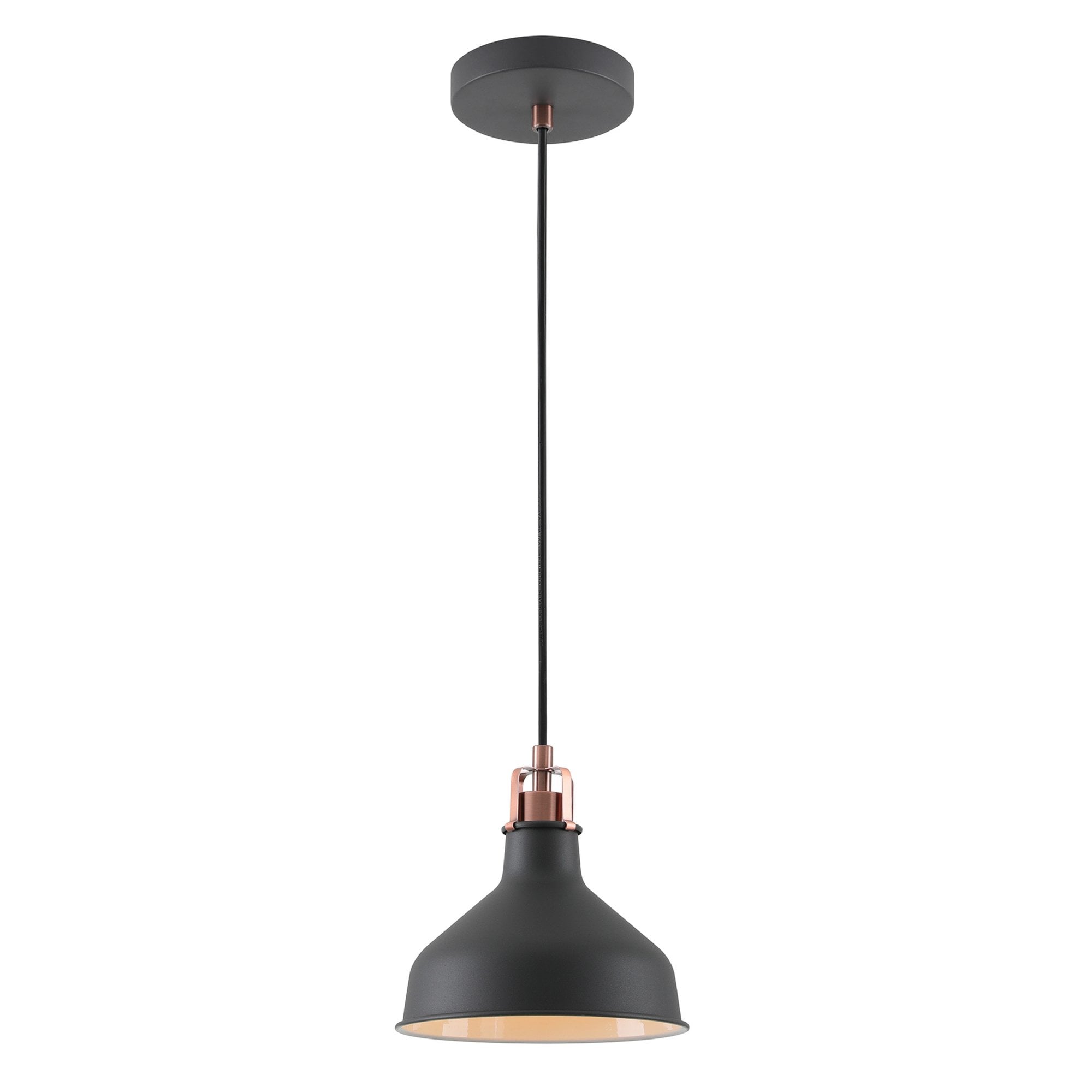 Fabula Forest Single Small Pendant - Graphite & Copper