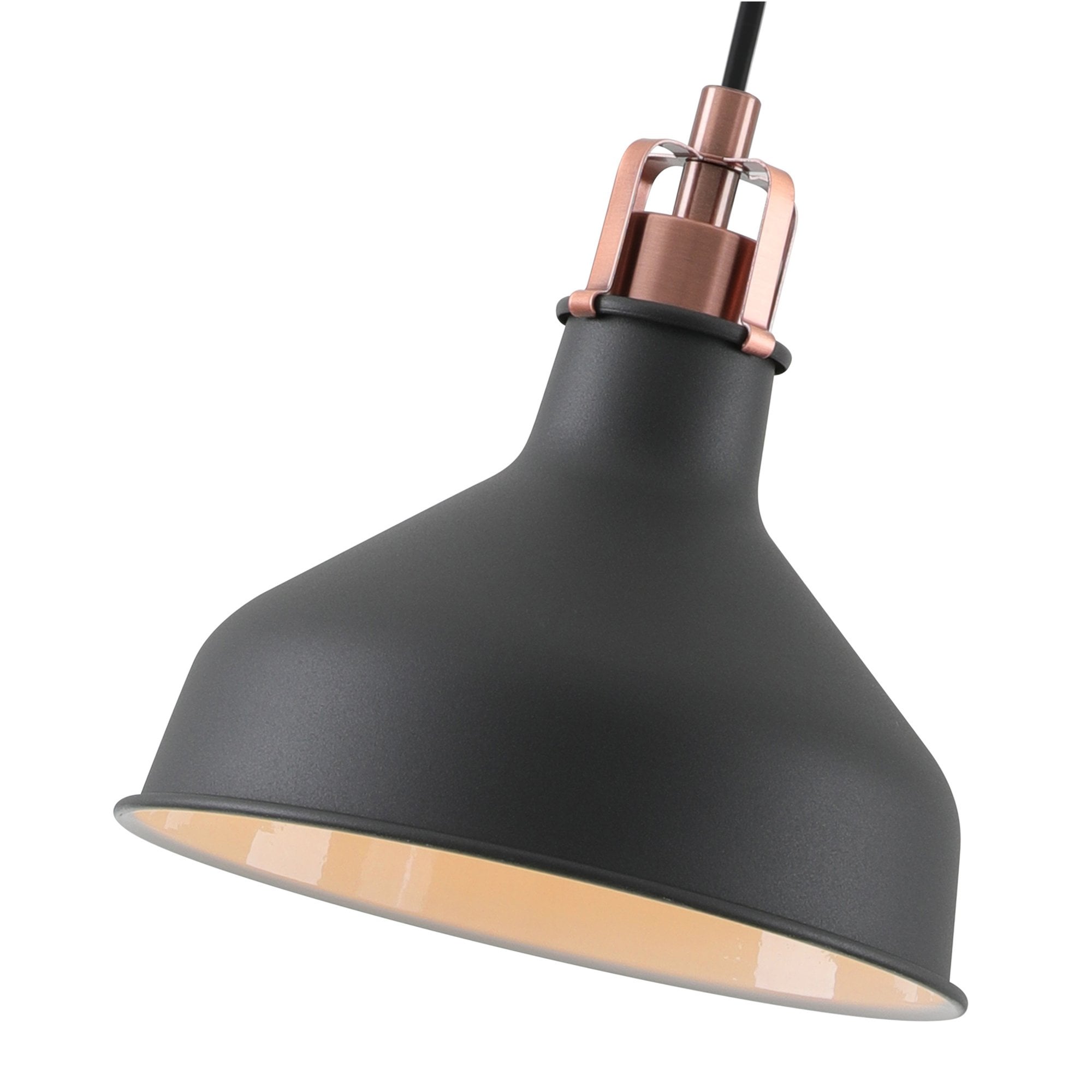 Fabula Forest Single Small Pendant - Graphite & Copper