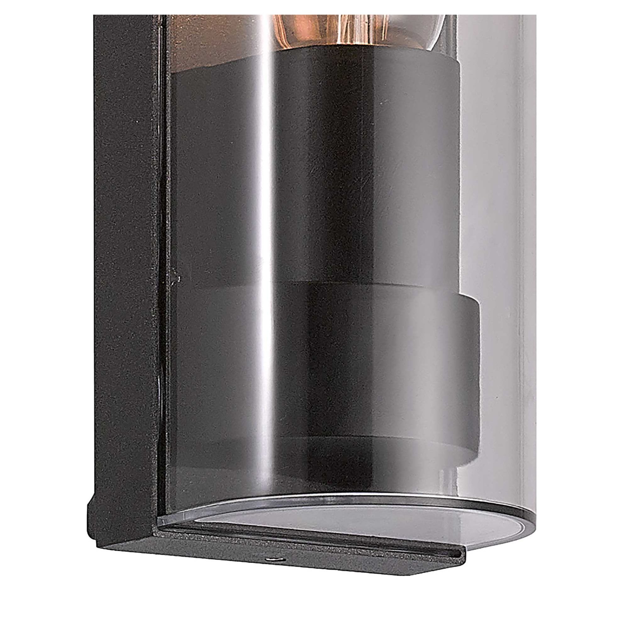 Fabula Highland Single Curved Wall Lamp - Anthracite - IP65