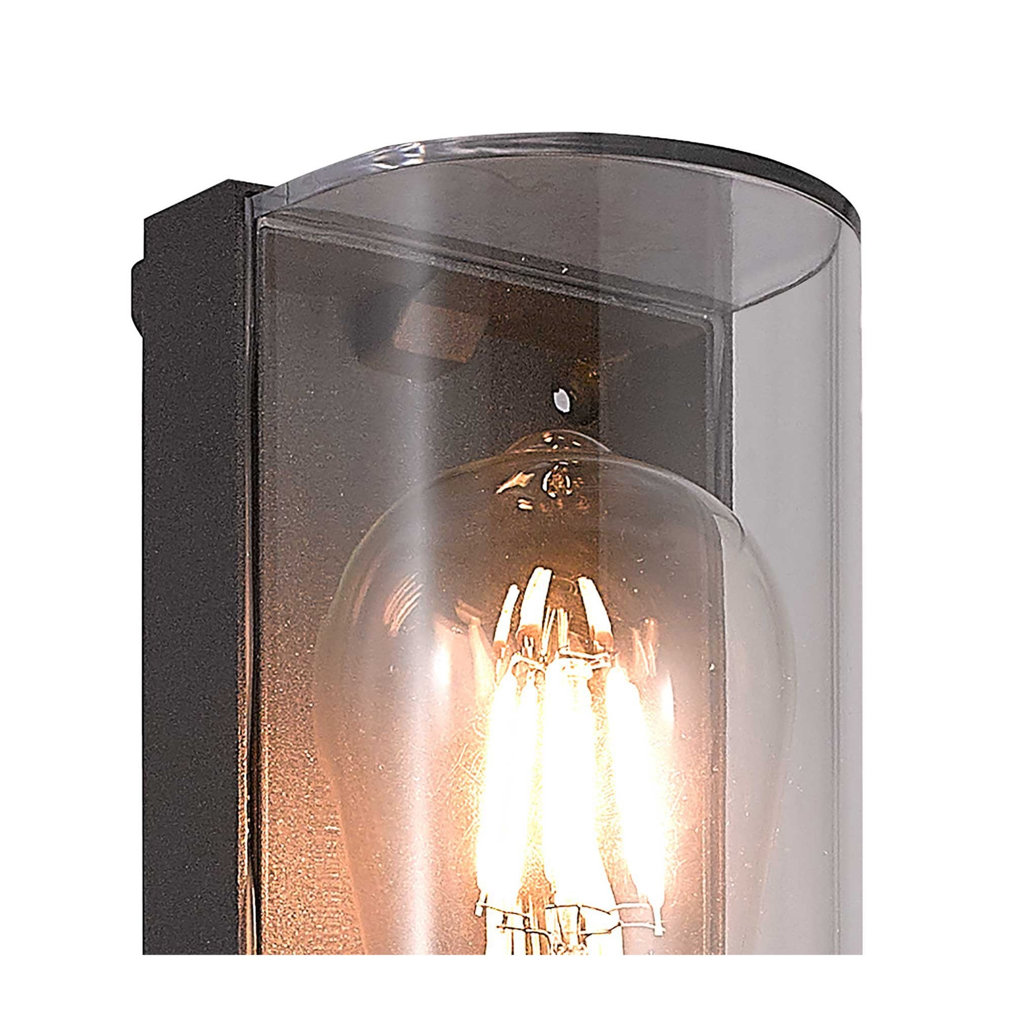 Fabula Highland Single Curved Wall Lamp - Anthracite - IP65