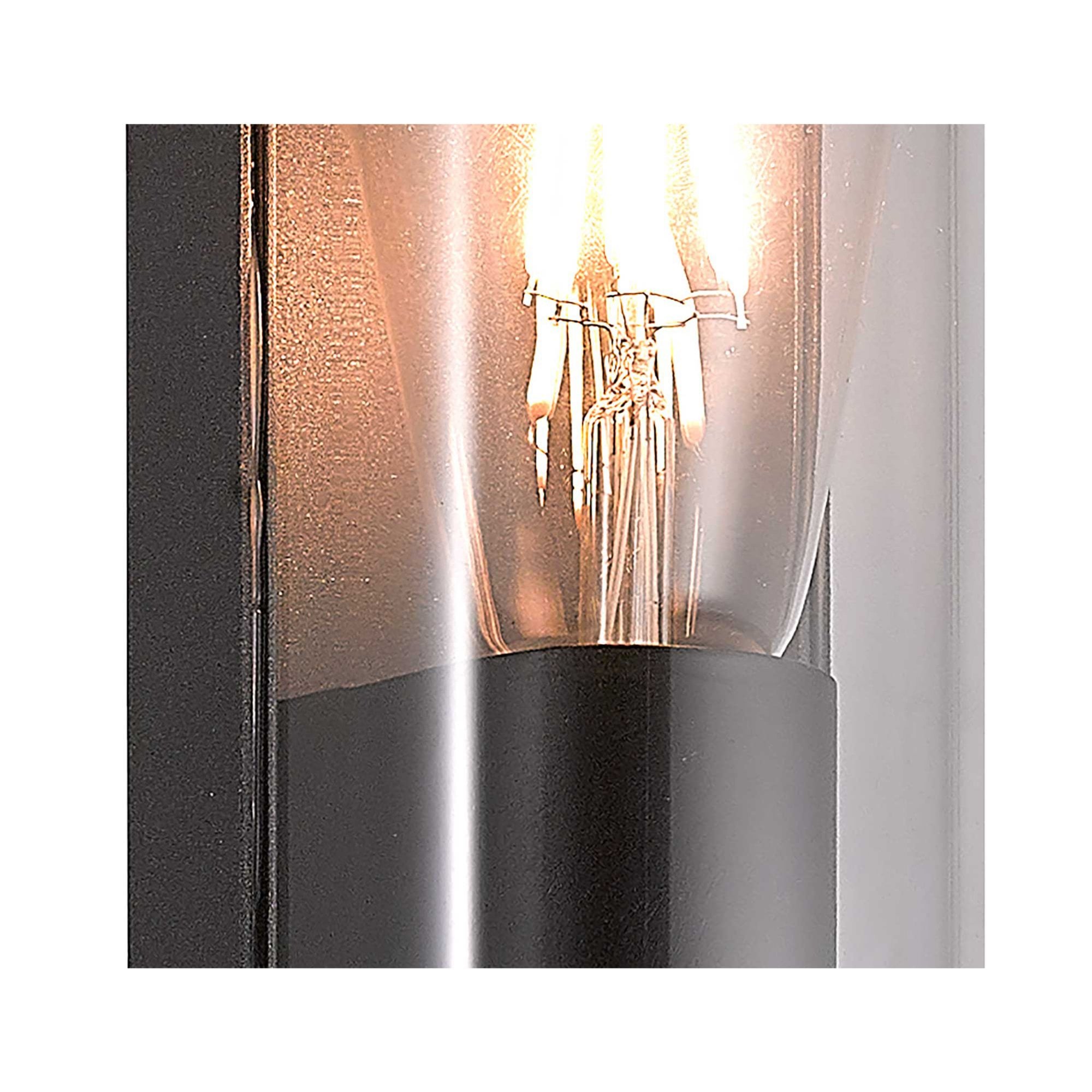 Fabula Highland Single Curved Wall Lamp - Anthracite - IP65
