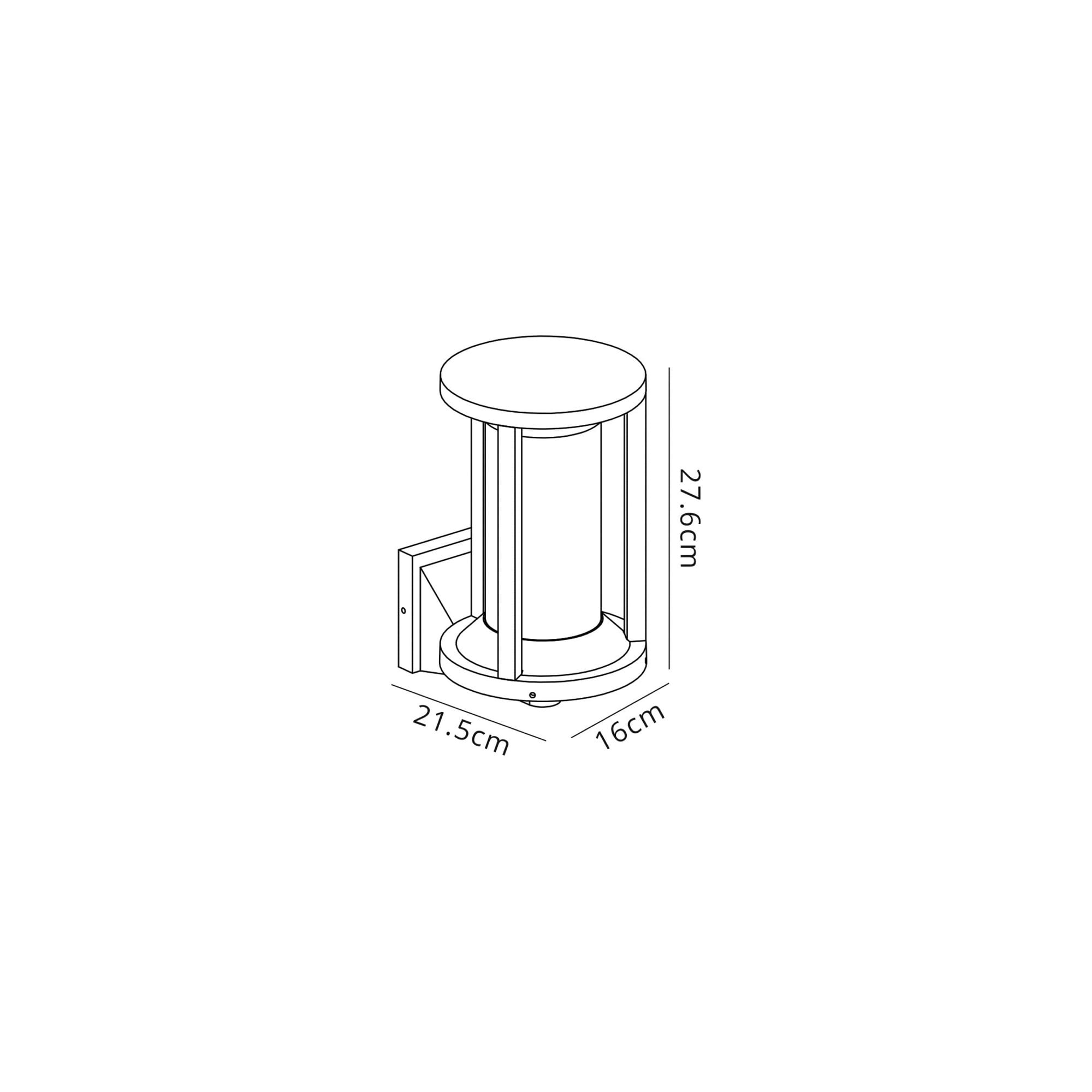 Fabula Highland Single Wall Lantern - Anthracite - IP65