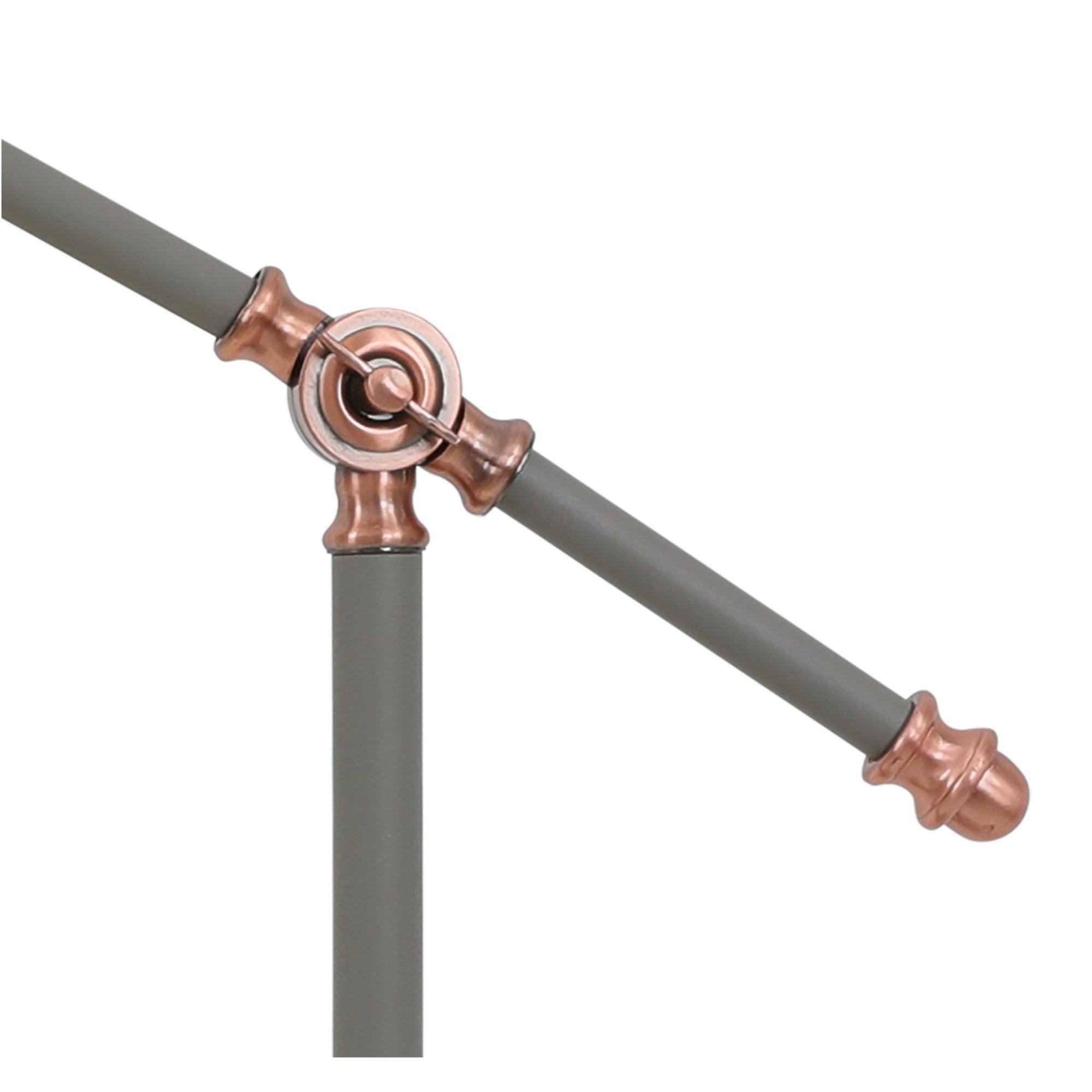 Fabula Forest Single Adjustable Table Lamp - Sand Grey & Copper