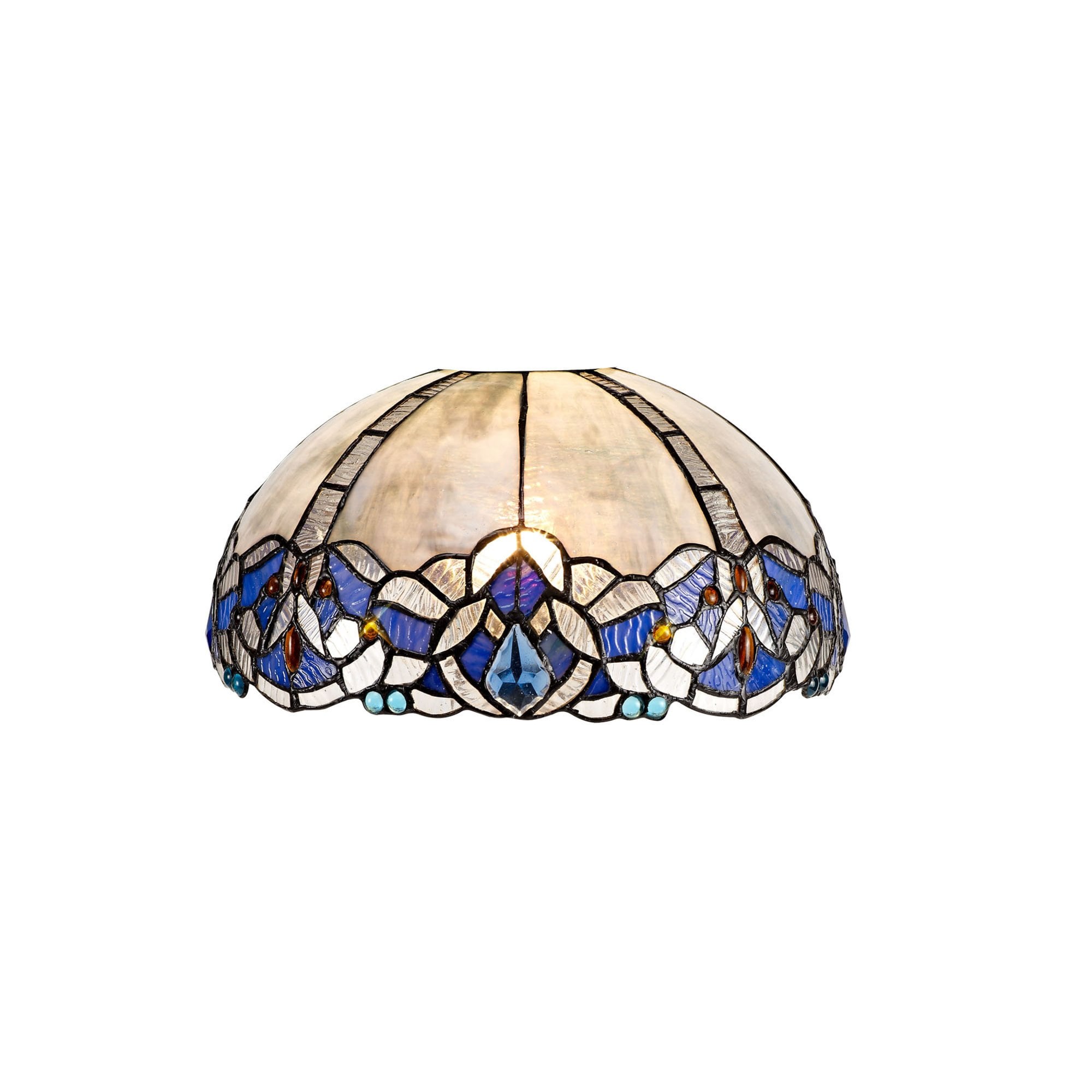 Fabula Newmans 30cm Tiffany Shade - Blue - Shade Only