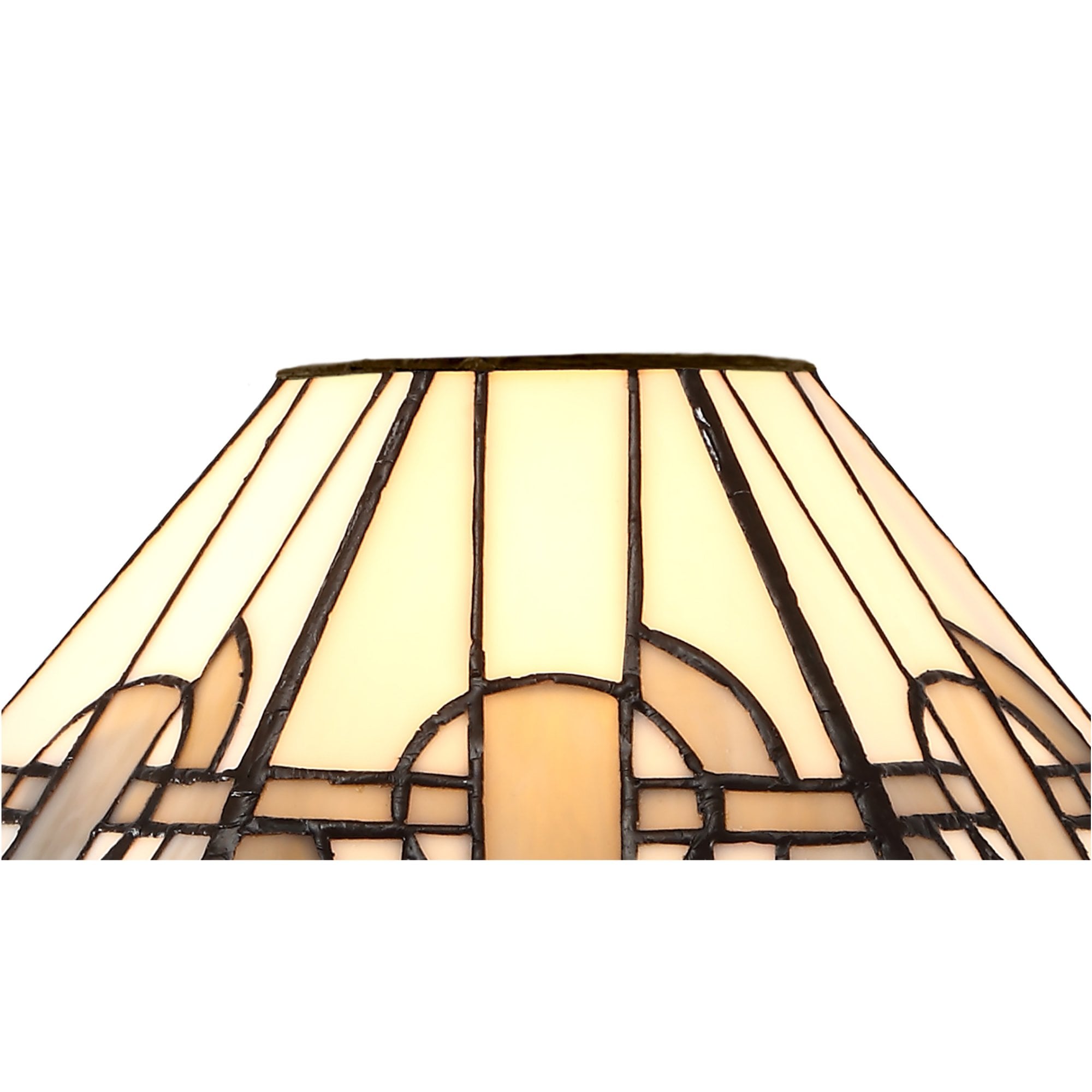 Fabula Cranbourne 30cm Tiffany Shade - Grey - Shade Only
