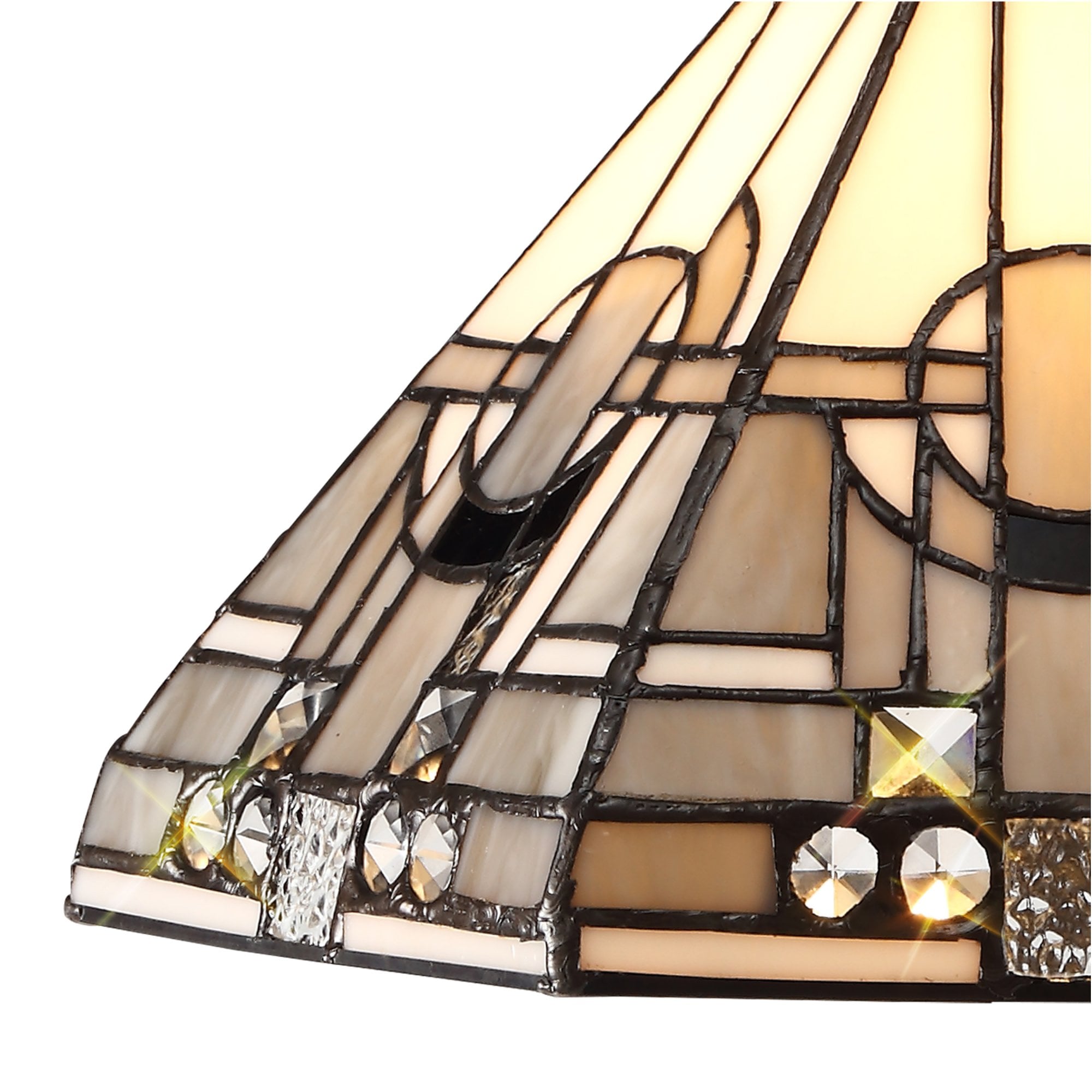 Fabula Cranbourne 30cm Tiffany Shade - Grey - Shade Only