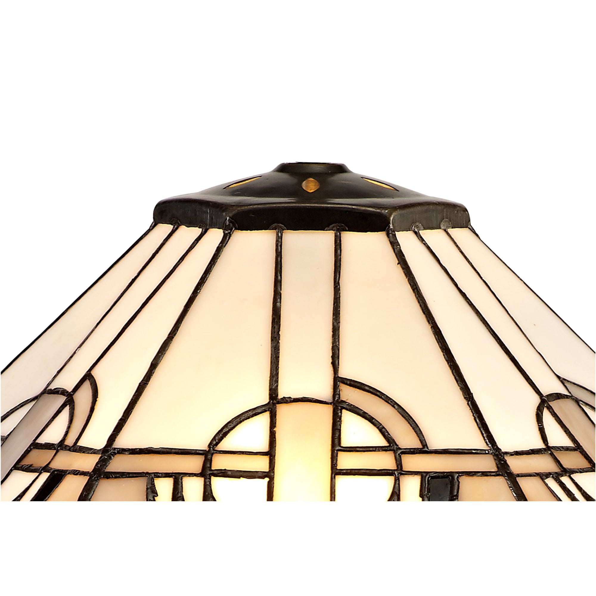 Fabula Cranbourne 40cm Tiffany Shade - Grey - Shade Only