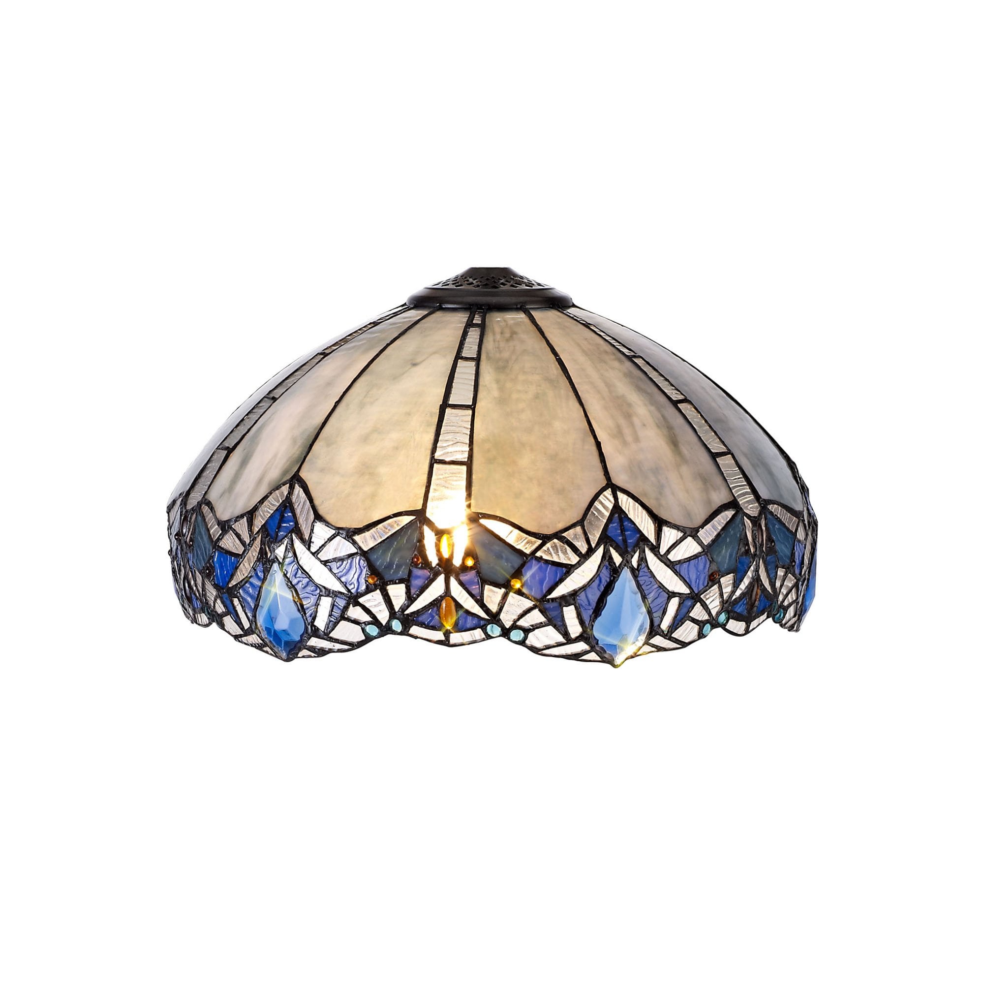 Fabula Newmans 40cm Tiffany Shade - Blue - Shade Only