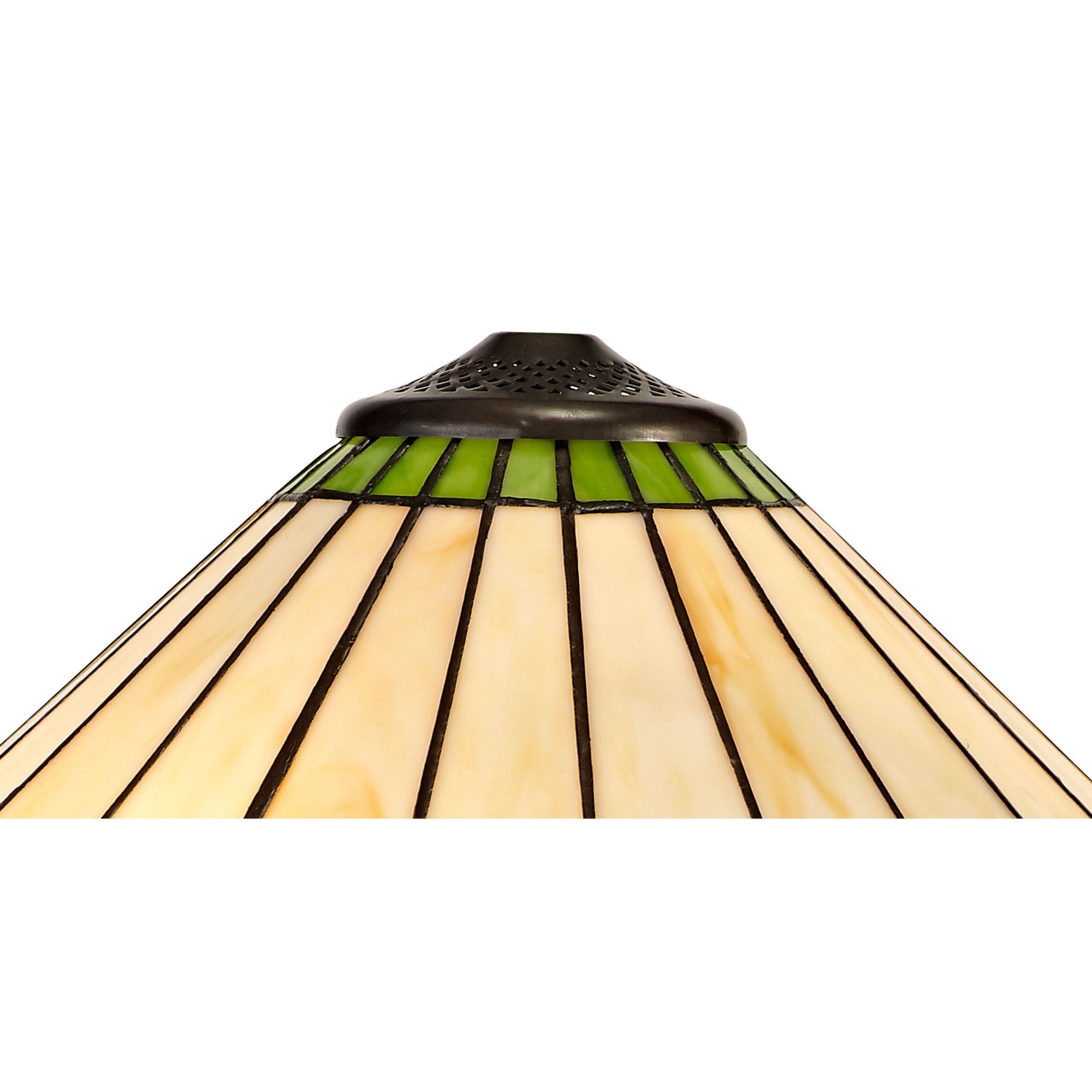 Fabula Amberley 40cm Tiffany Shade - Green & Cream - Shade Only