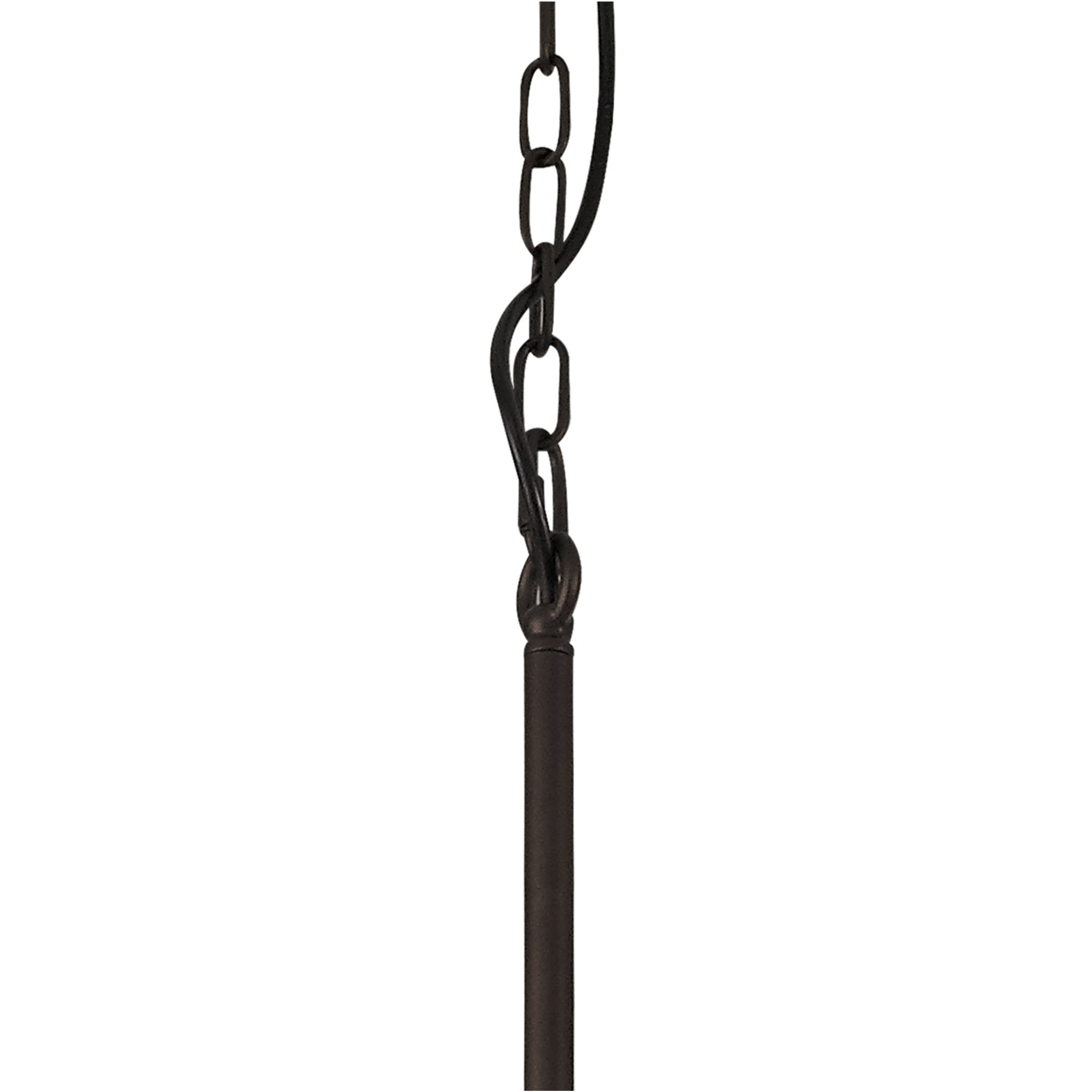 Fabula Greenstead 6 Light Linear Pendant - Brown Oxide, Gold Bronze & Clear Glass