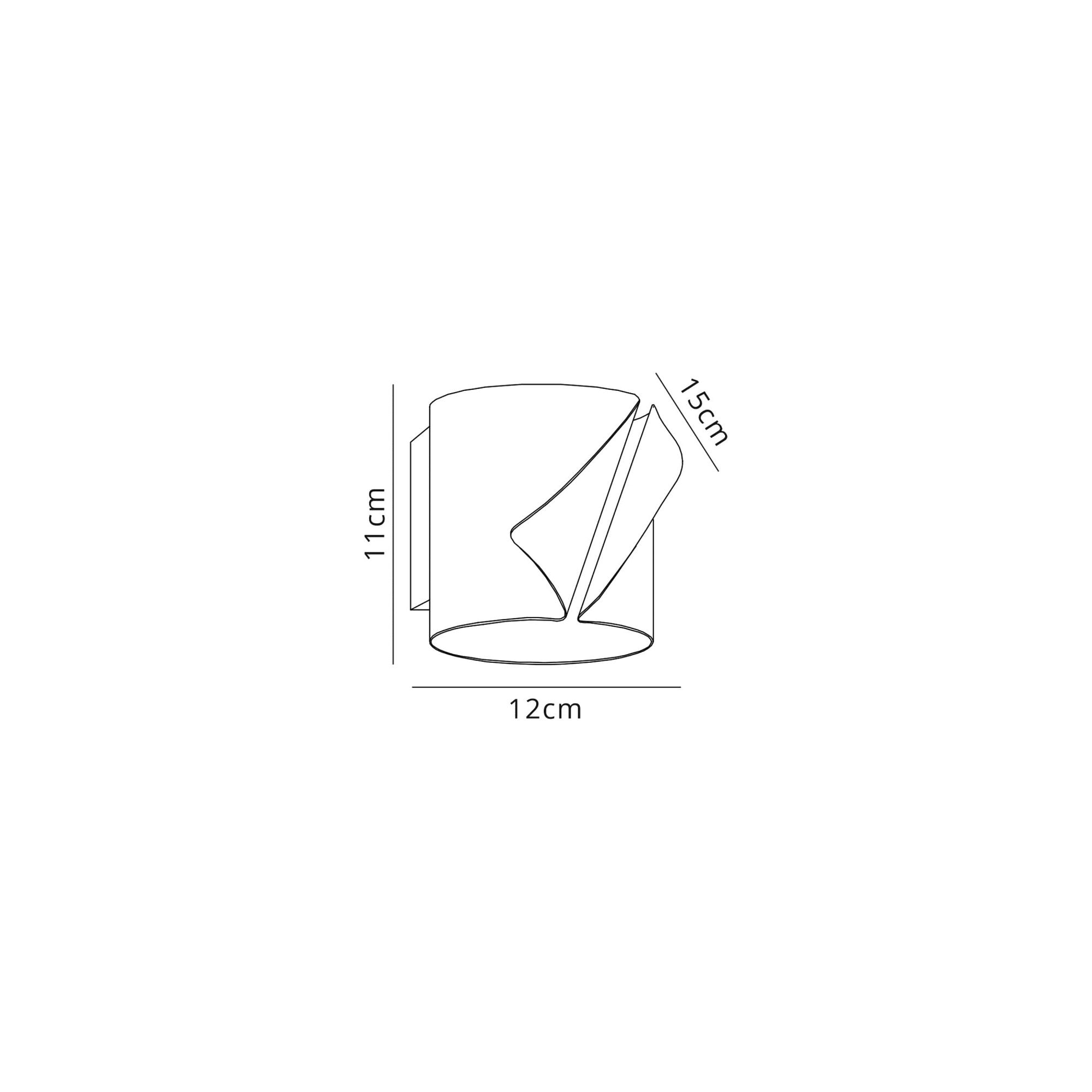Fabula Castleton LED Wall Lamp - Sand White & Polished Chrome