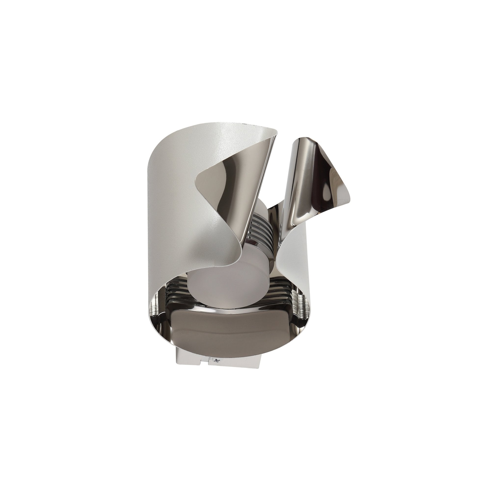 Fabula Castleton LED Wall Lamp - Sand White & Polished Chrome