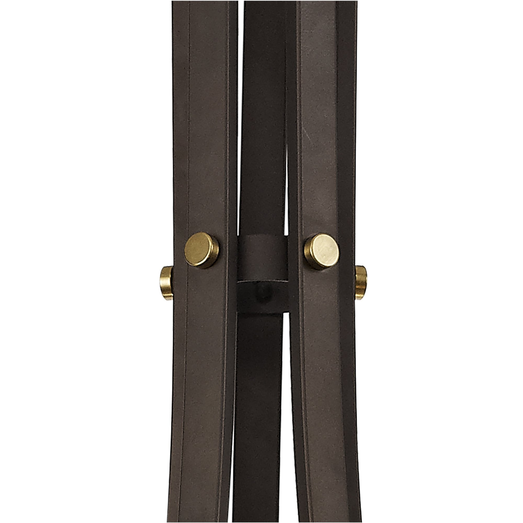 Fabula Greenstead 5 Light Pendant - Brown Oxide, Gold Bronze & Clear Glass