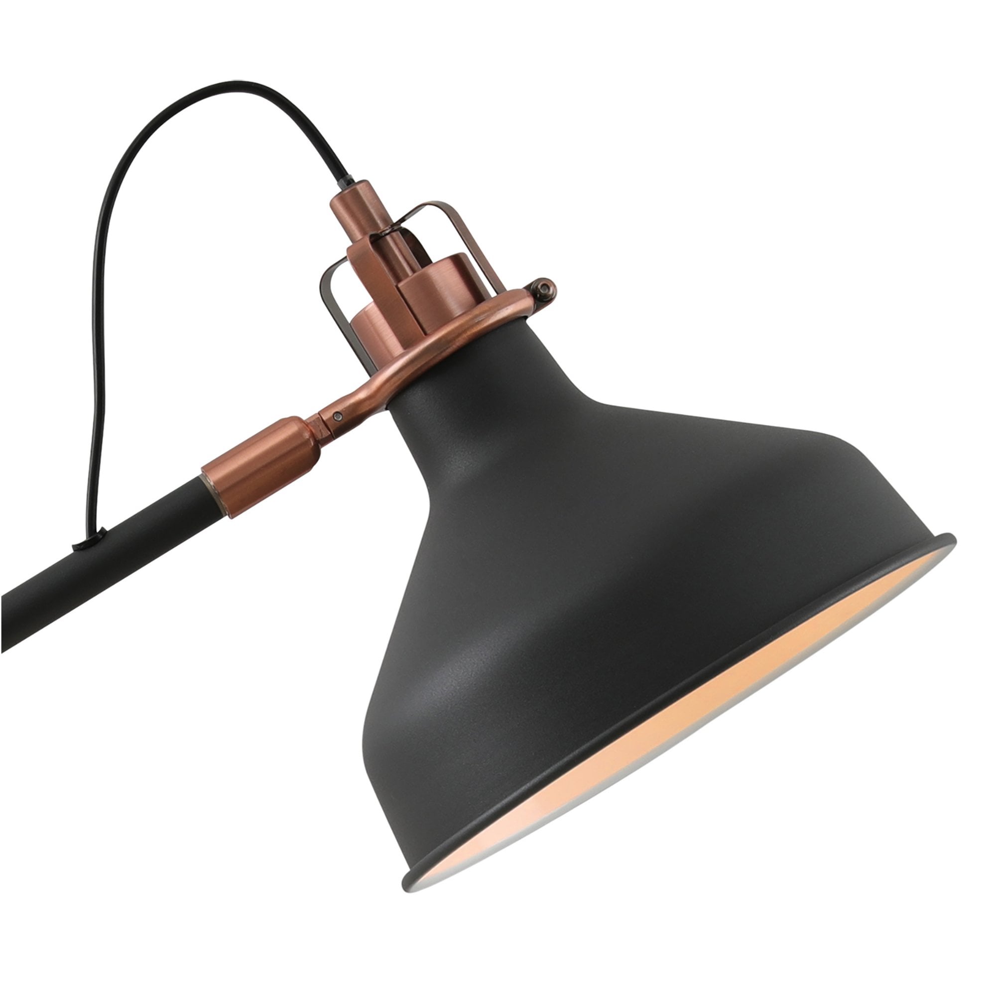 Fabula Forest Single Adjustable Table Lamp - Graphite & Copper
