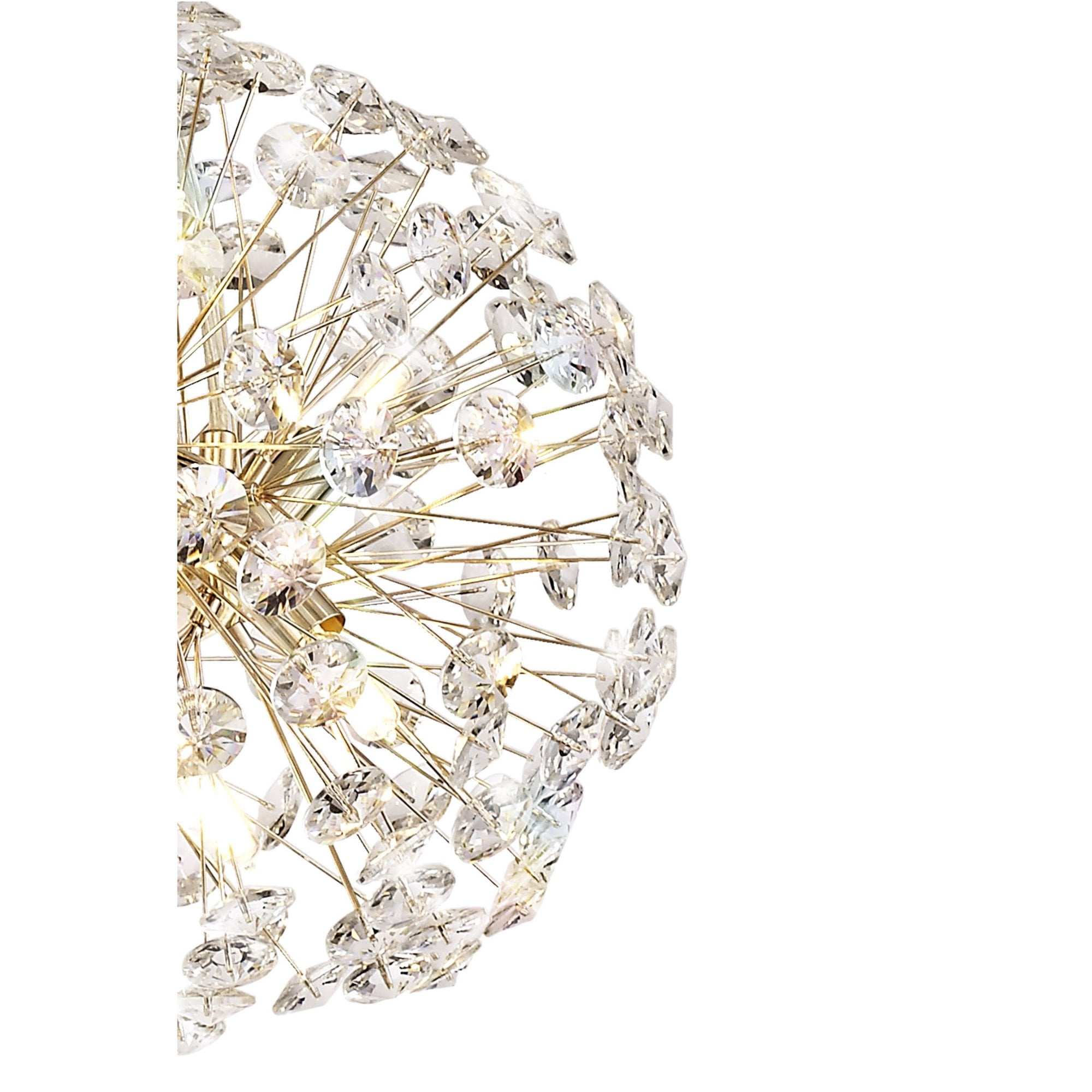 Fabula Grosvenor 12 Light Pendant - French Gold & Crystal
