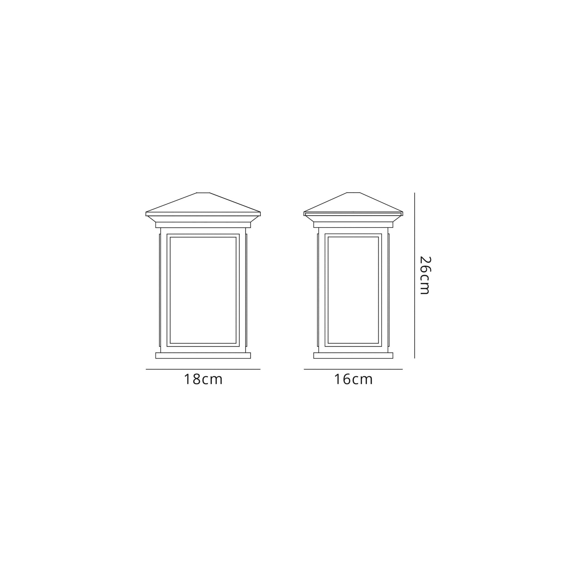 Fabula Campions Flush Wall Lamp - Silver Grey & Clear Seeded Glass - IP54