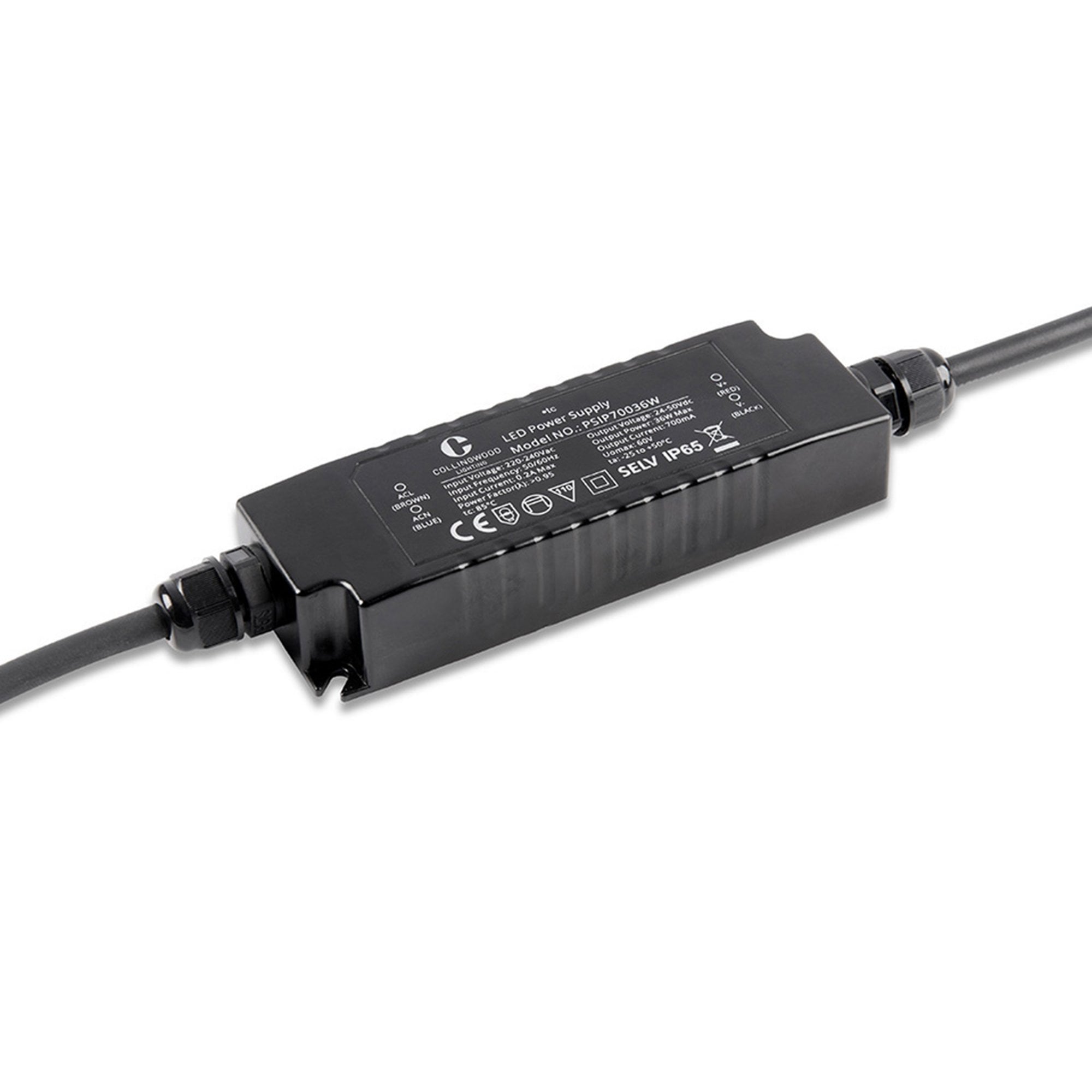 Collingwood PSIP70036W 18W-36W 700mA LED Driver - IP65 - Non-Dimmable