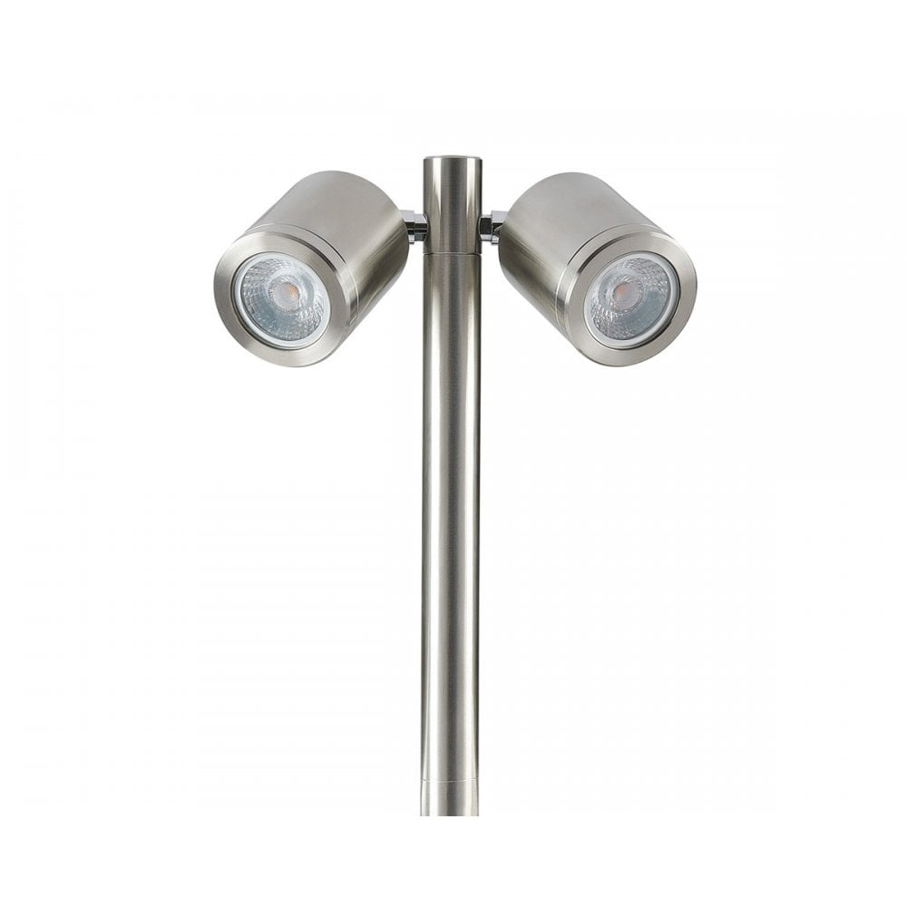 Collingwood SL230 LED Twin Pole Spike Light - Stainless Steel - Straight to Mains