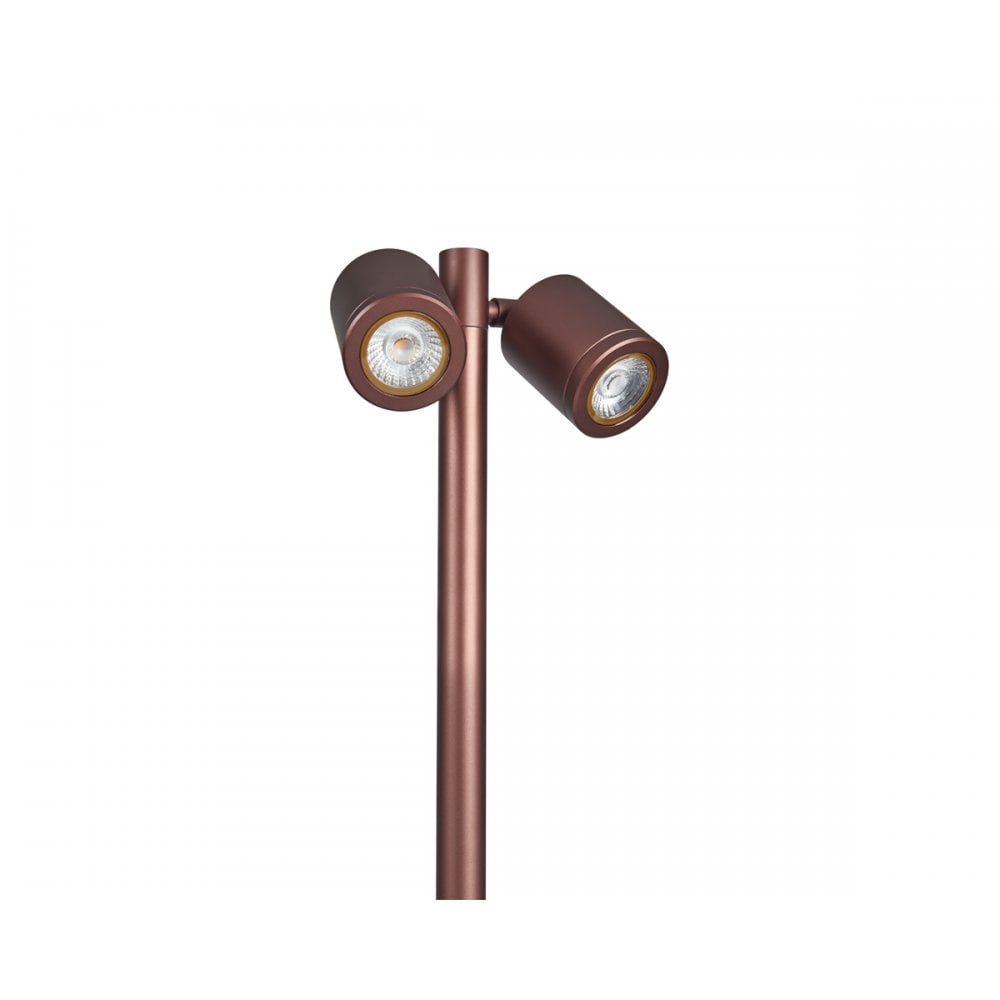 Collingwood SL230 LED Twin Pole Spike Light - Bronze - Straight to Mains