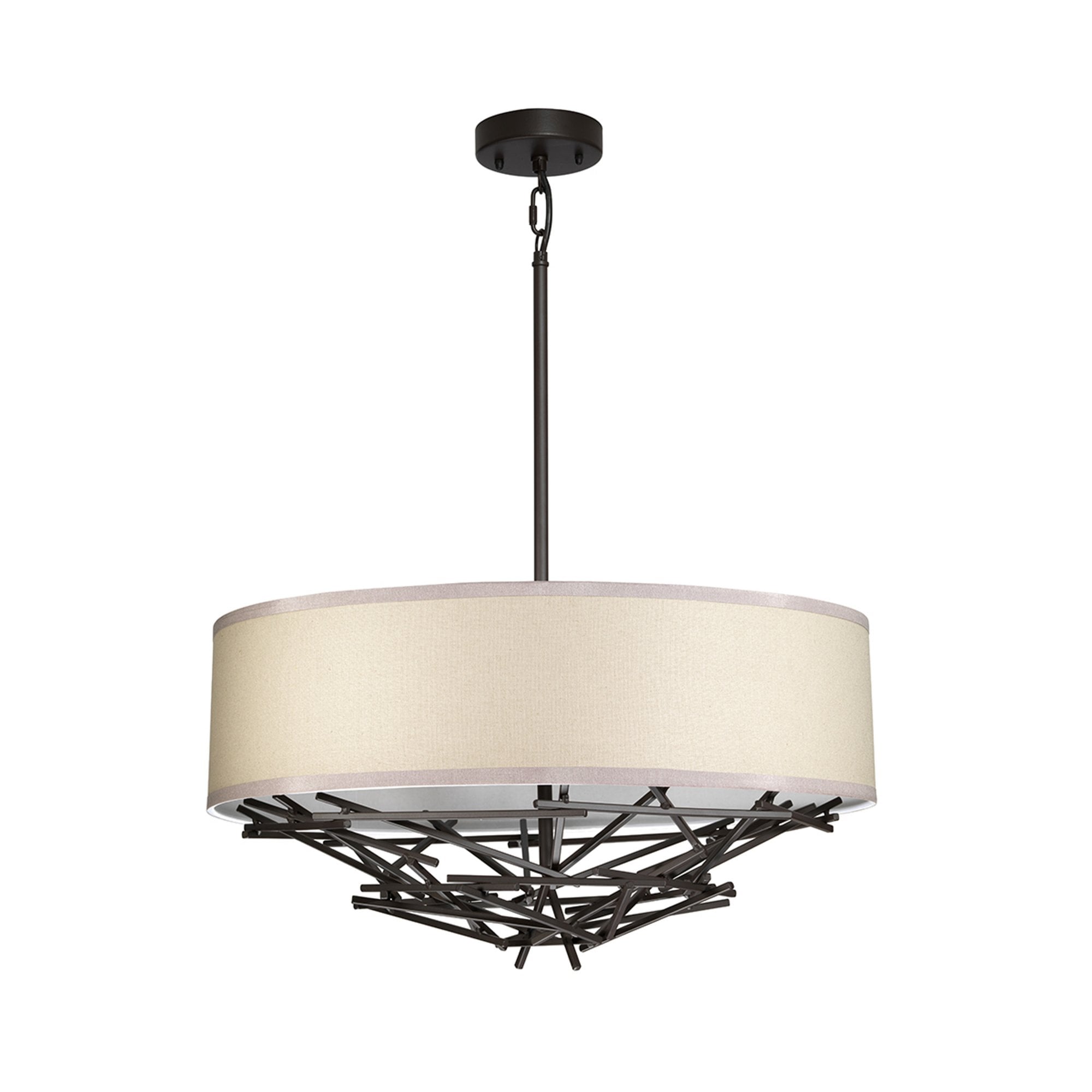 Elstead Taiko 4 Light Pendant - Olde Bronze