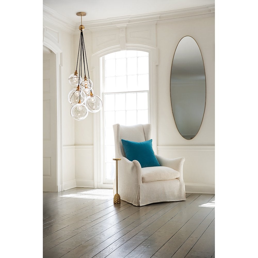 Quintiesse Skye 6 Light Pendant - Heritage Brass