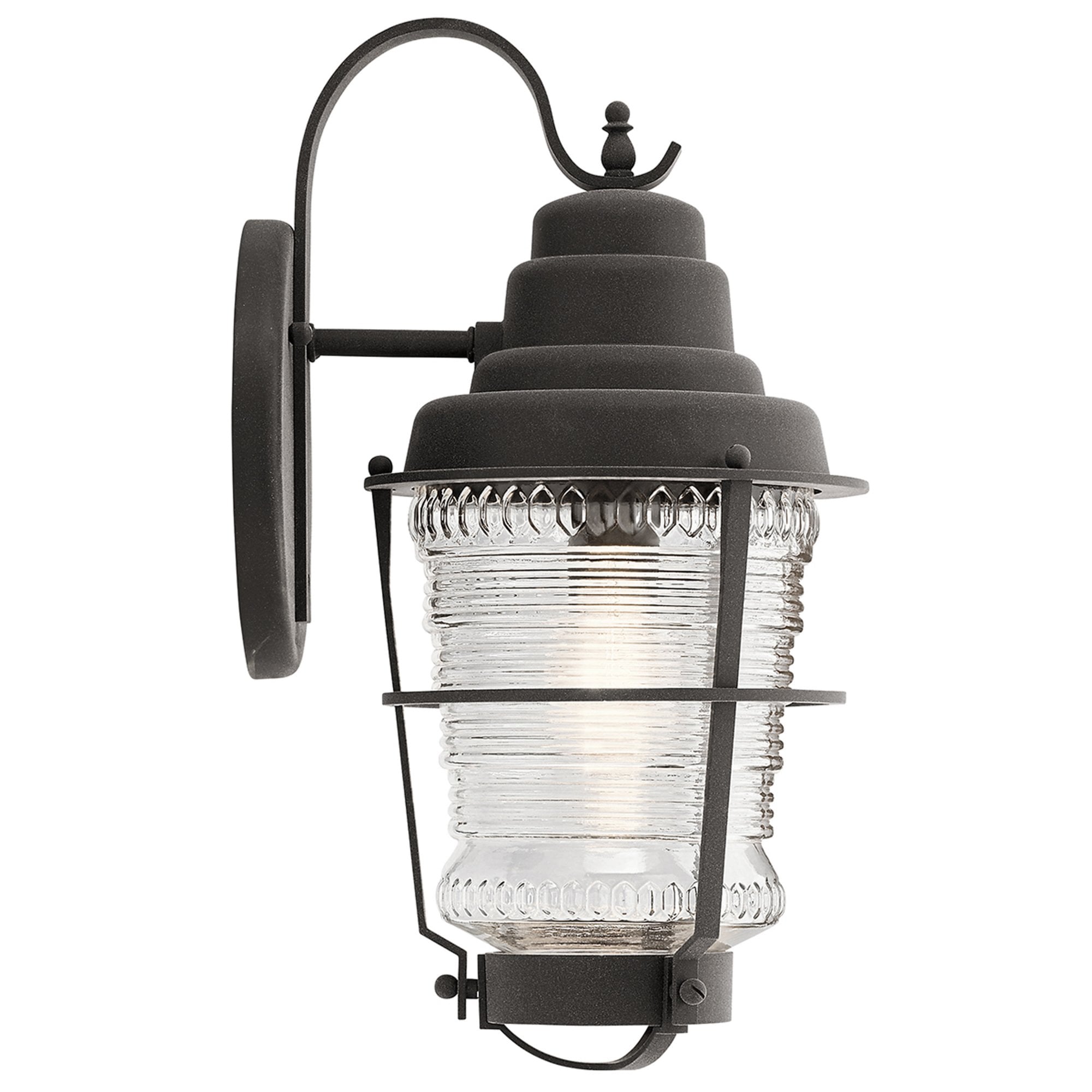 Quintiesse Chance Harbor Single Medium IP44 Wall Lantern - Weathered Zinc