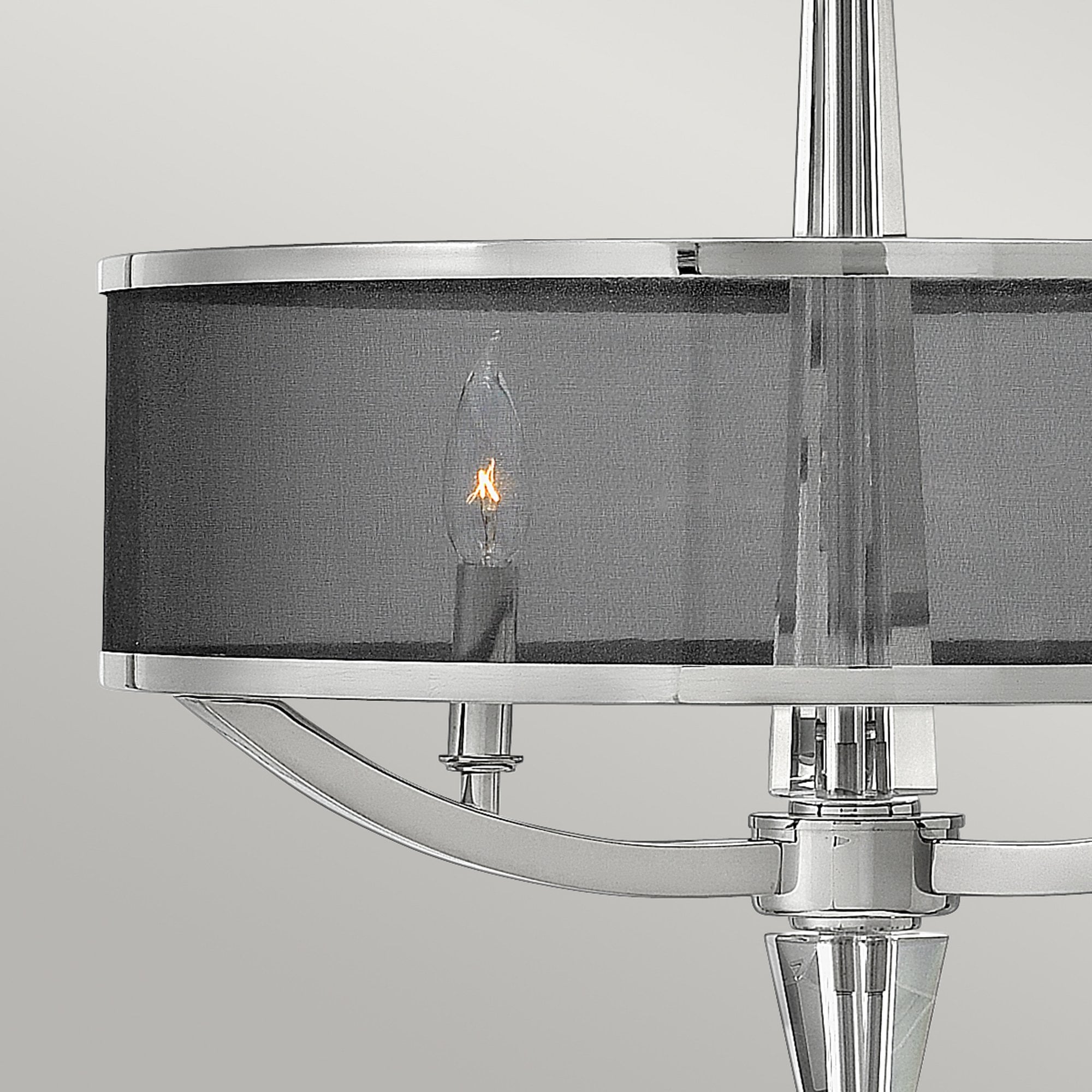 Quintiesse Ascher 3 Light Pendant - Polished Nickel