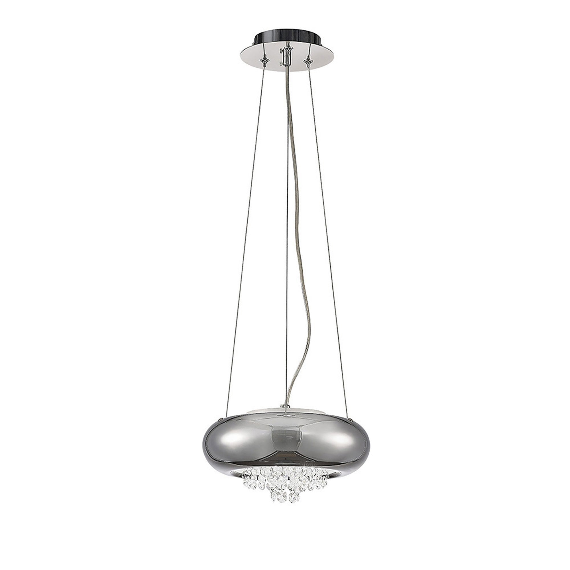 Diyas IL31561 Phyllis Small Pendant 2 Light G9 Polished Chrome/Crystal
