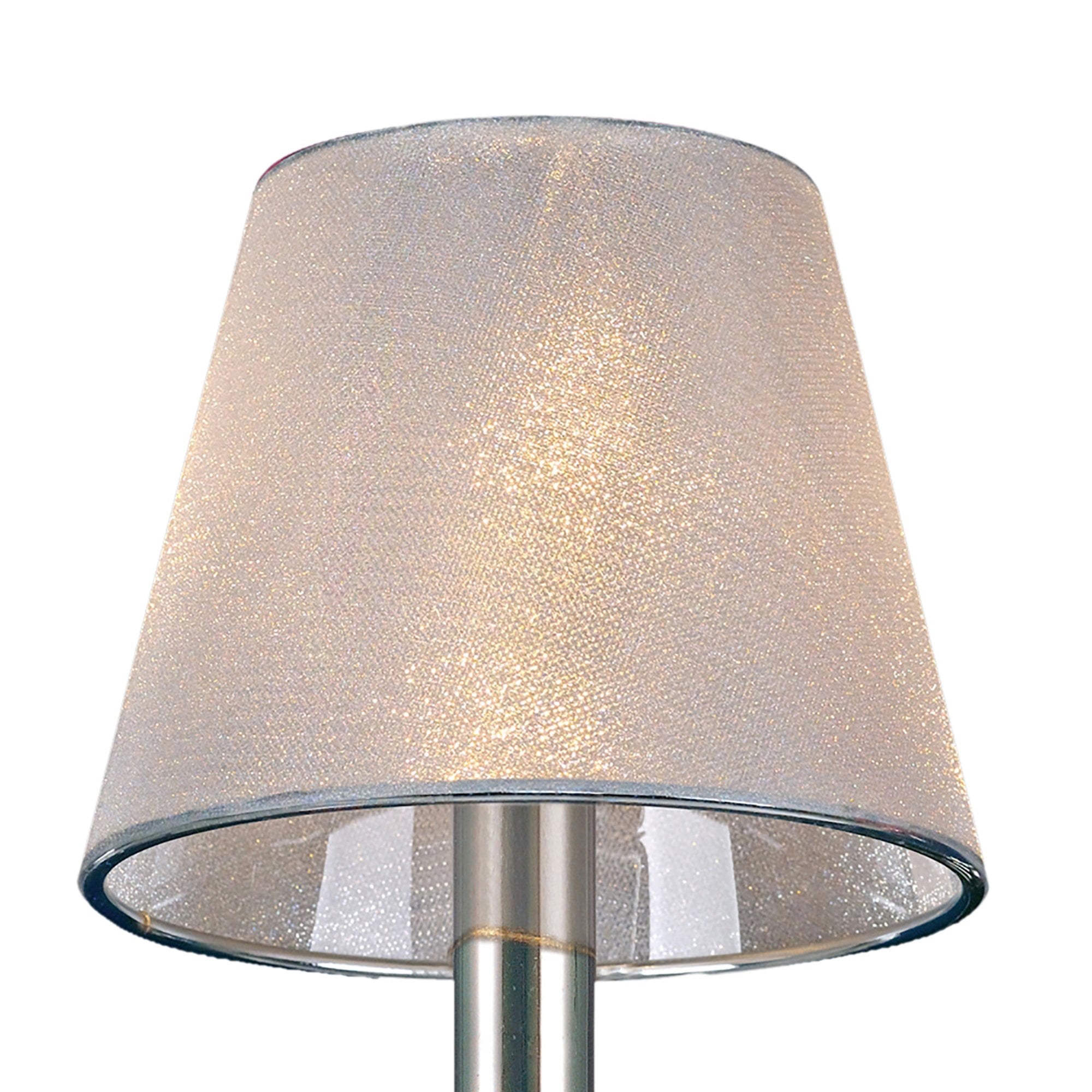 Diyas IL30101 Clip-On Shade - Clear Crystal Effect Vinyl - 8/13cm - Shade Only