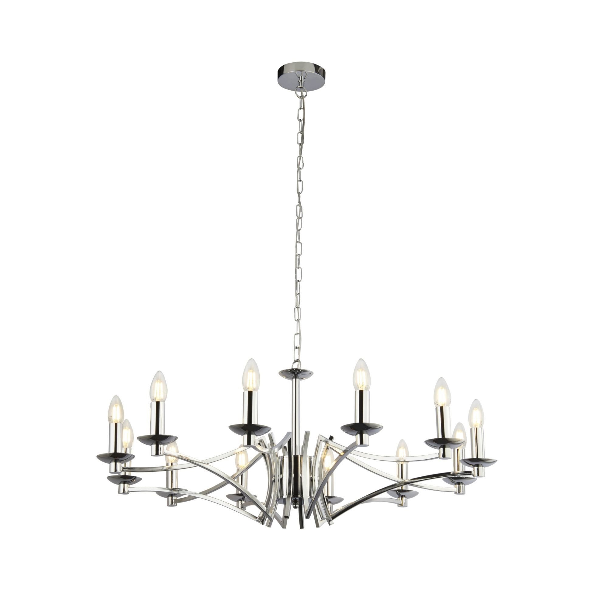 Searchlight Arley 12 Light Ceiling Pendant - Chrome