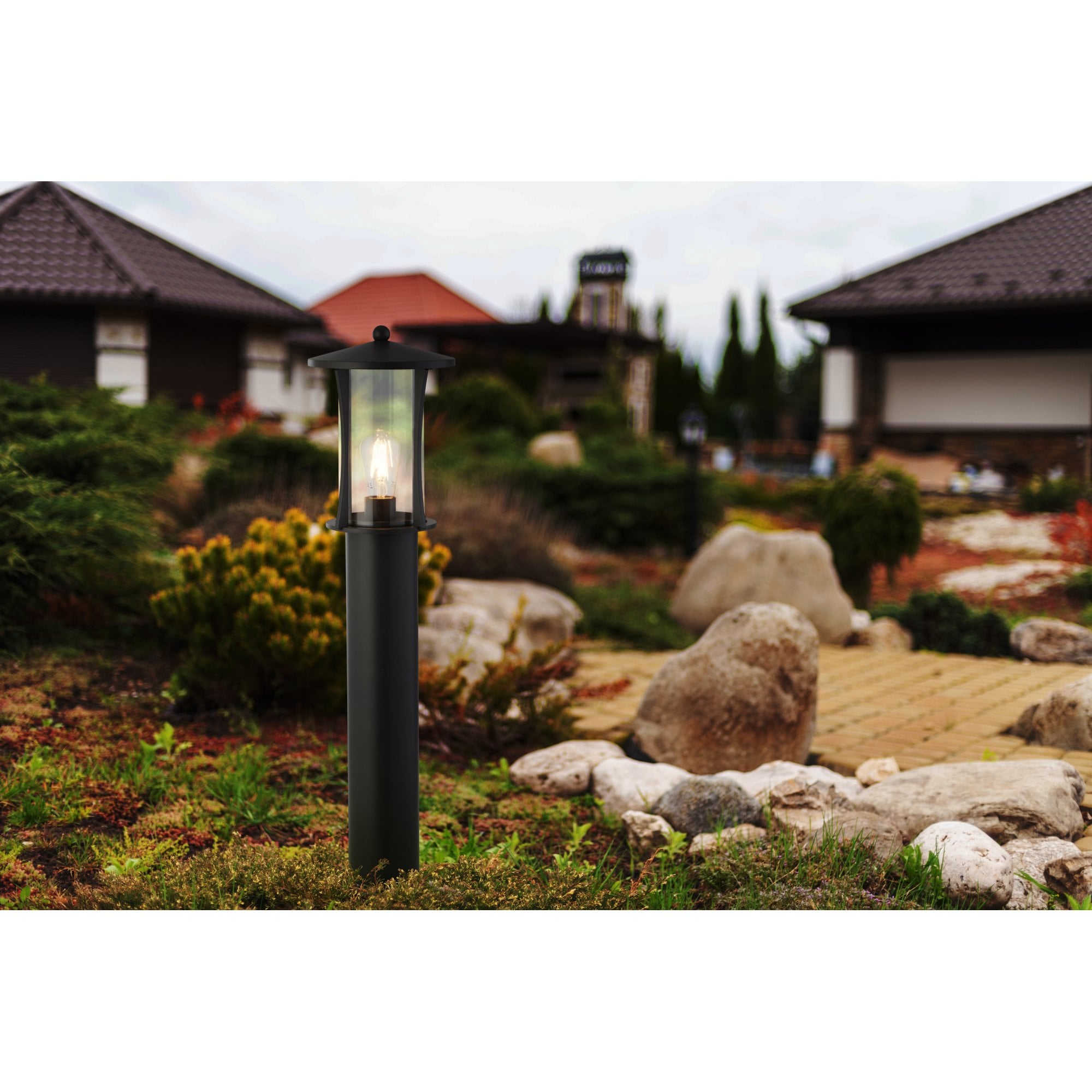 Searchlight Page 730mm Outdoor Post - Black - IP44