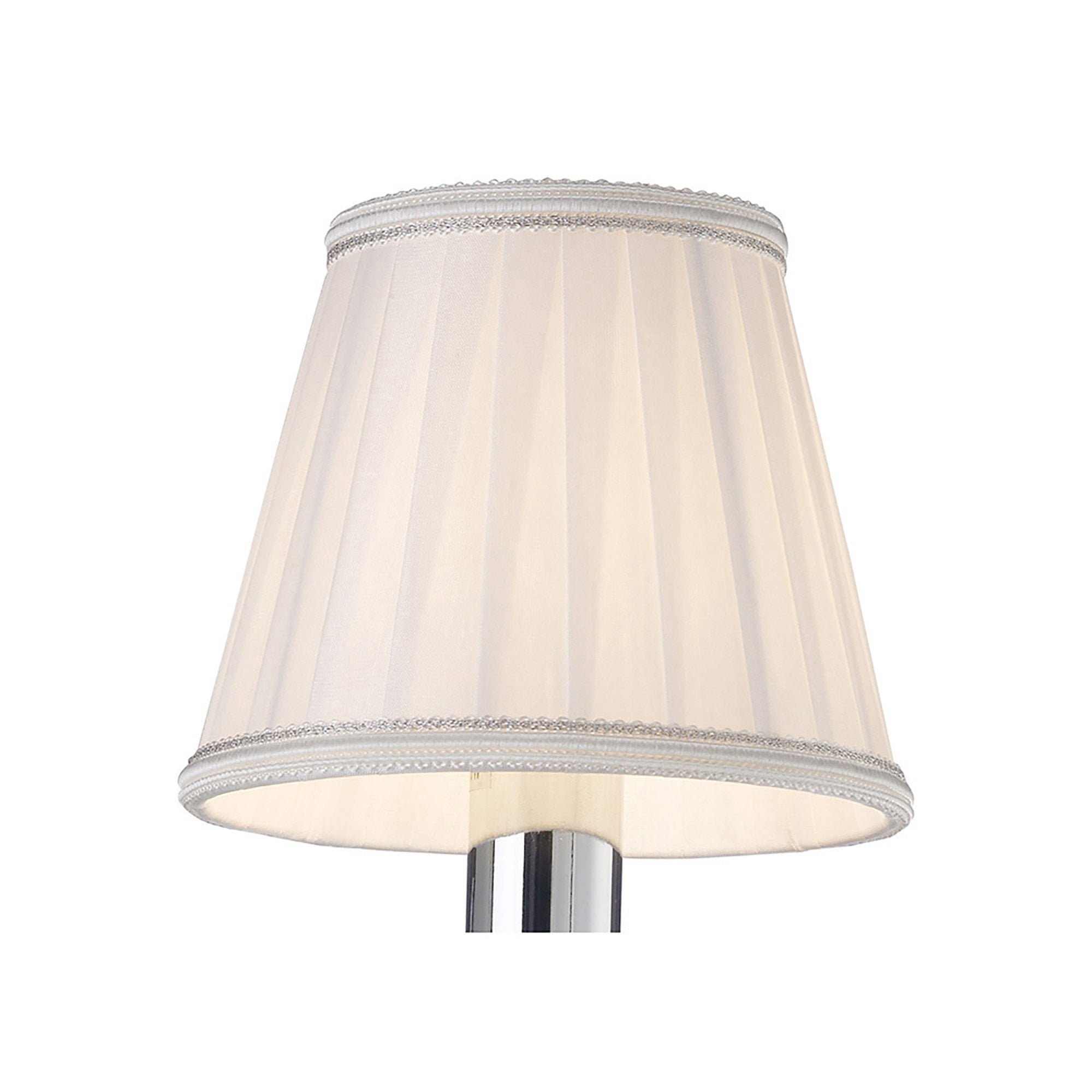 Diyas ILS31218 Willow Clip On Shade - White 8/13cm - Shade Only