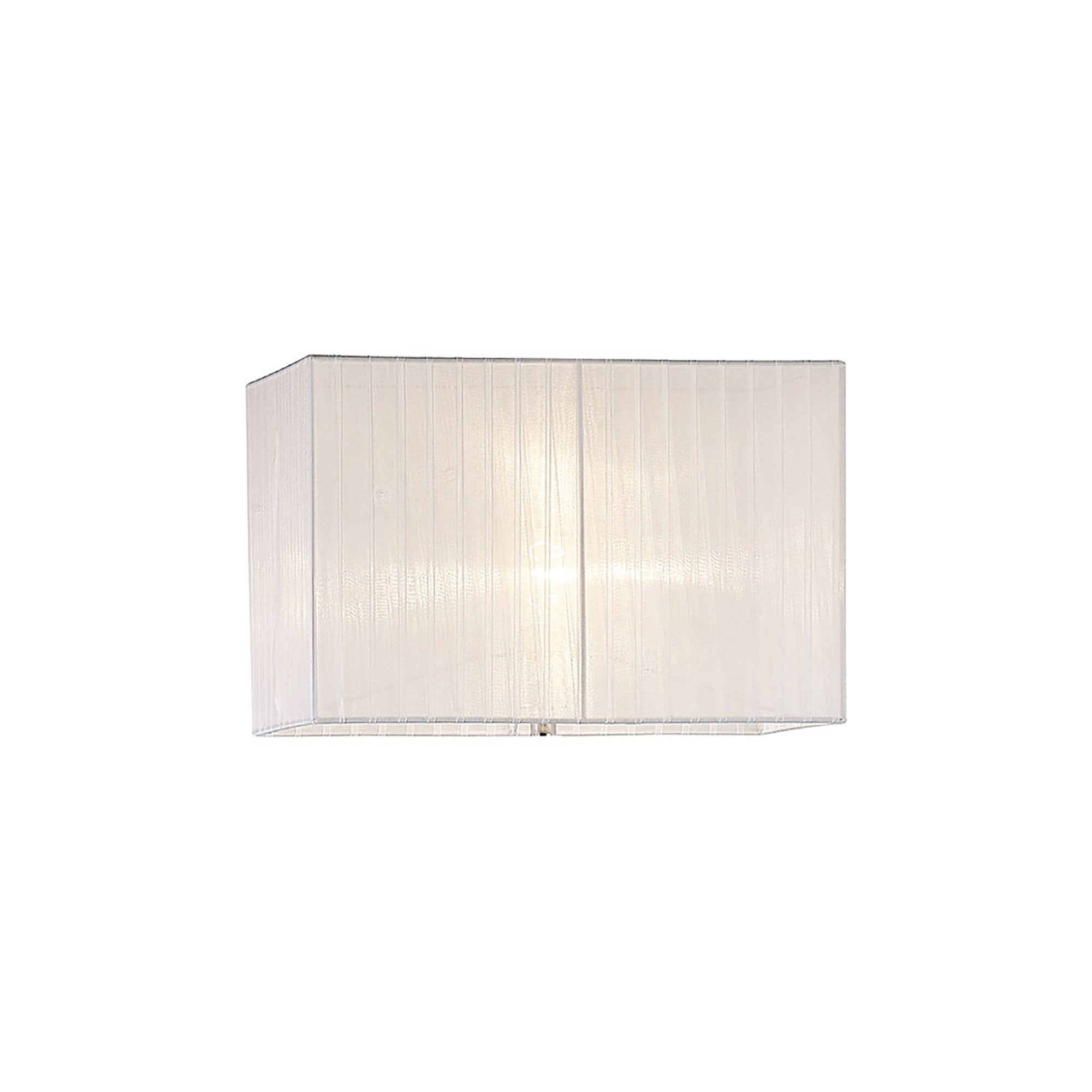 Diyas ILS31530 Florence Round Organza Shade - Cream 36cm Suitable For Table Lamp - Shade Only