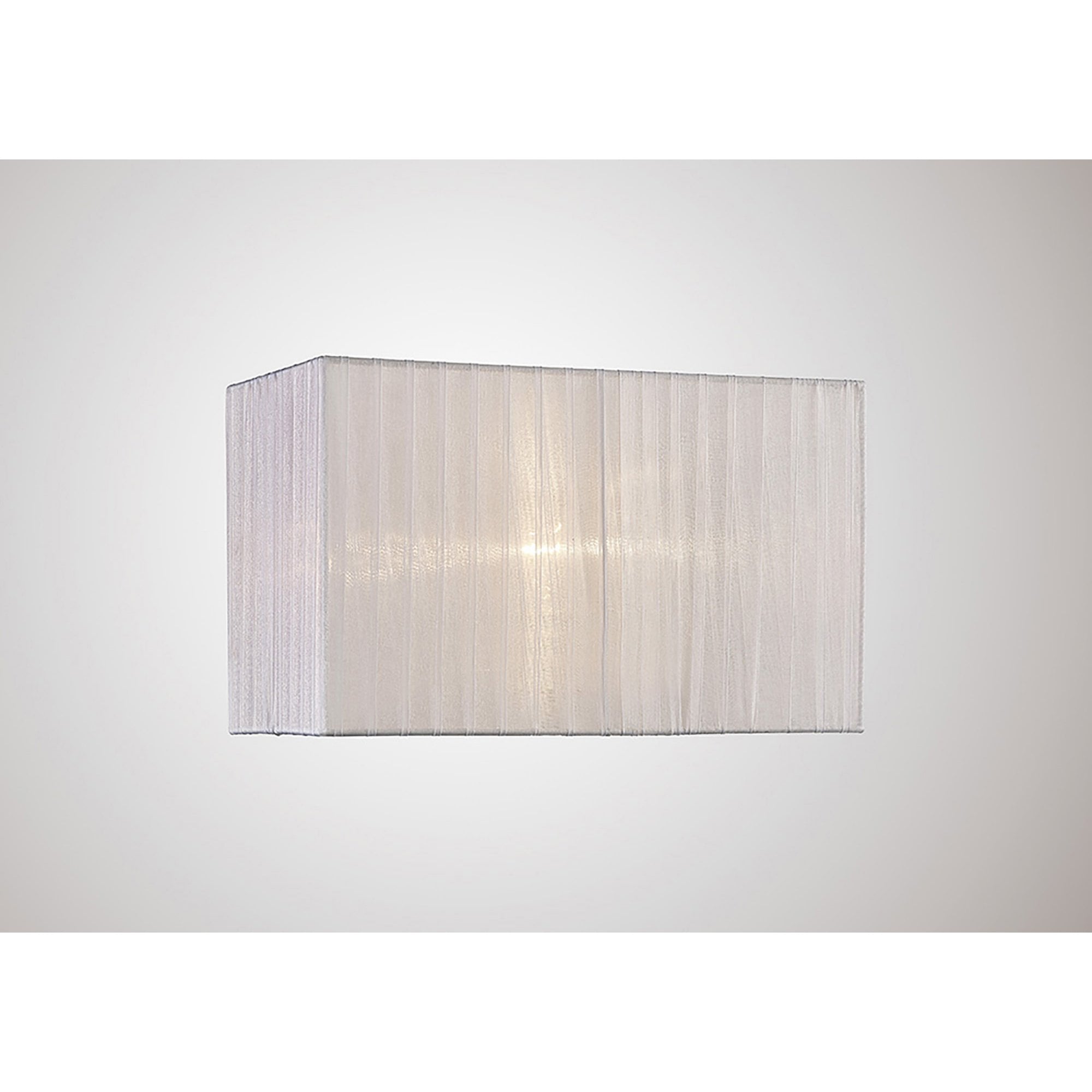 Diyas ILS31530 Florence Round Organza Shade - Cream 36cm Suitable For Table Lamp - Shade Only