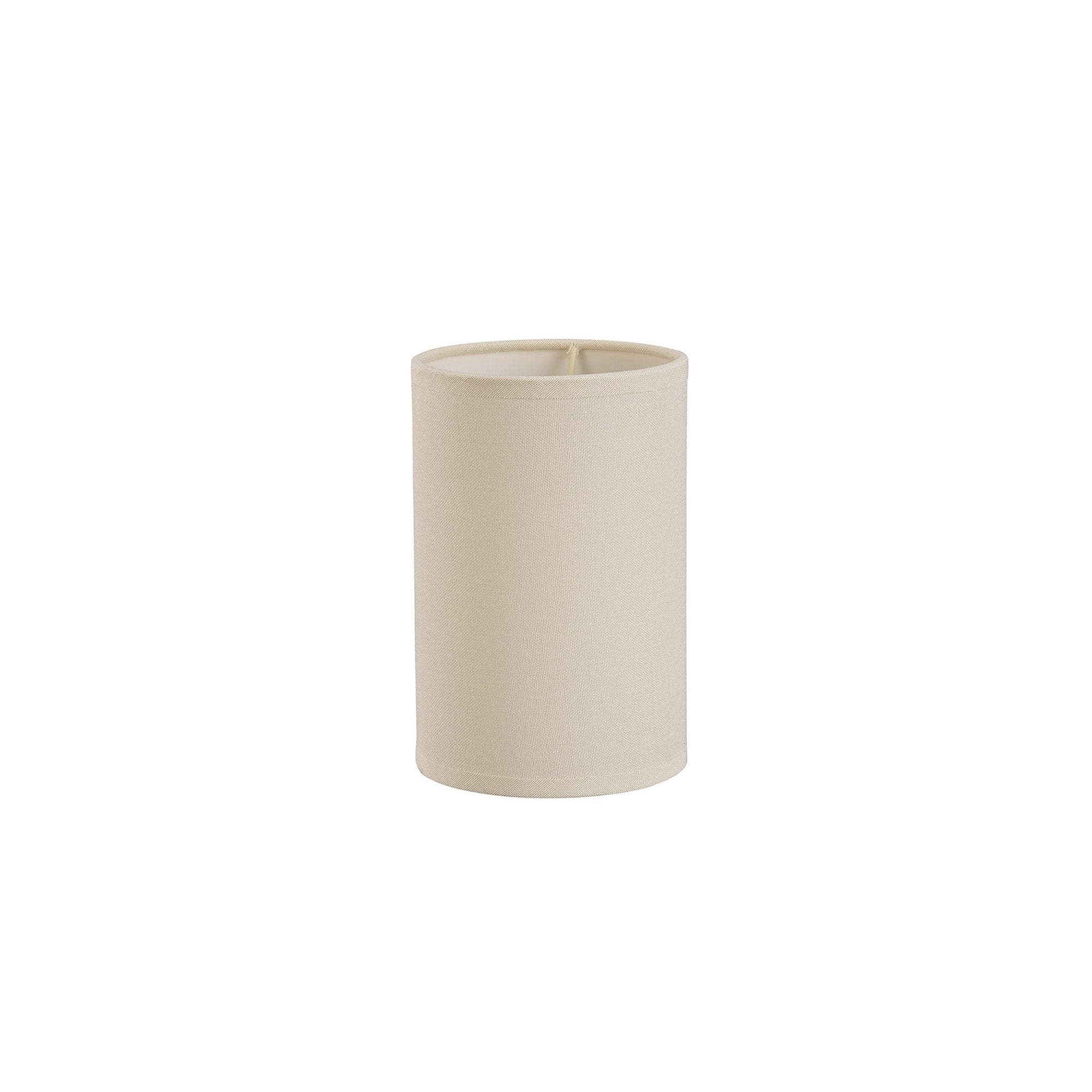 Diyas ILS20290 Victoria Round Fabric Shade - Ivory Cream 13cm - Shade Only