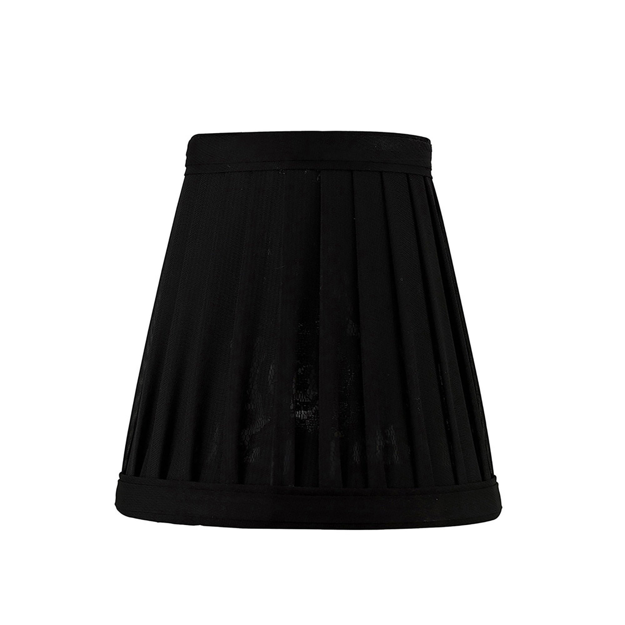 Diyas ILS10121 Organza Pattern Black Shade - 8/13cm - Shade Only