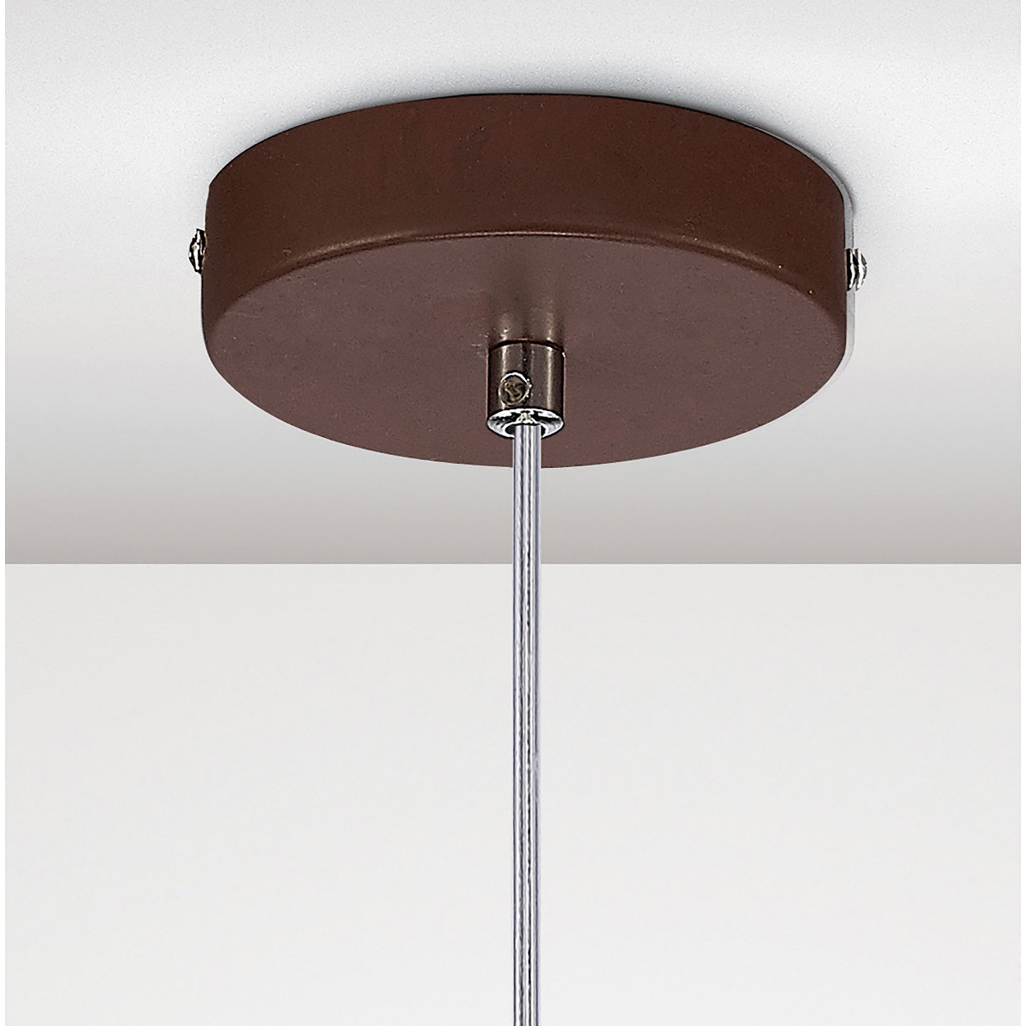 Diyas IL31610 Andrea Single Pendant 1 Light E27 Satin Copper/Crystal