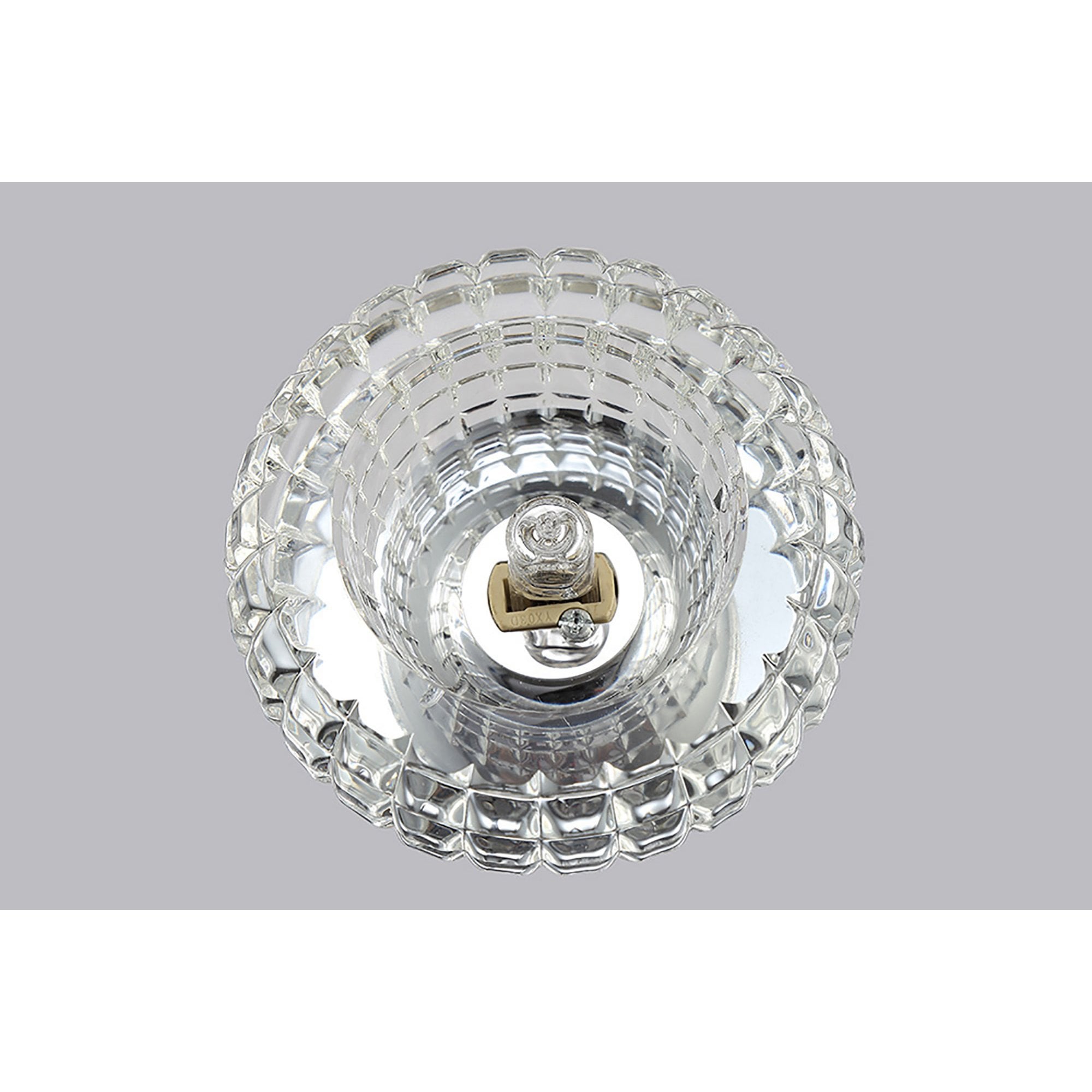 Diyas IL31841CH Ria G9 Cube Pattern Round Downlight Polished Chrome/Crystal