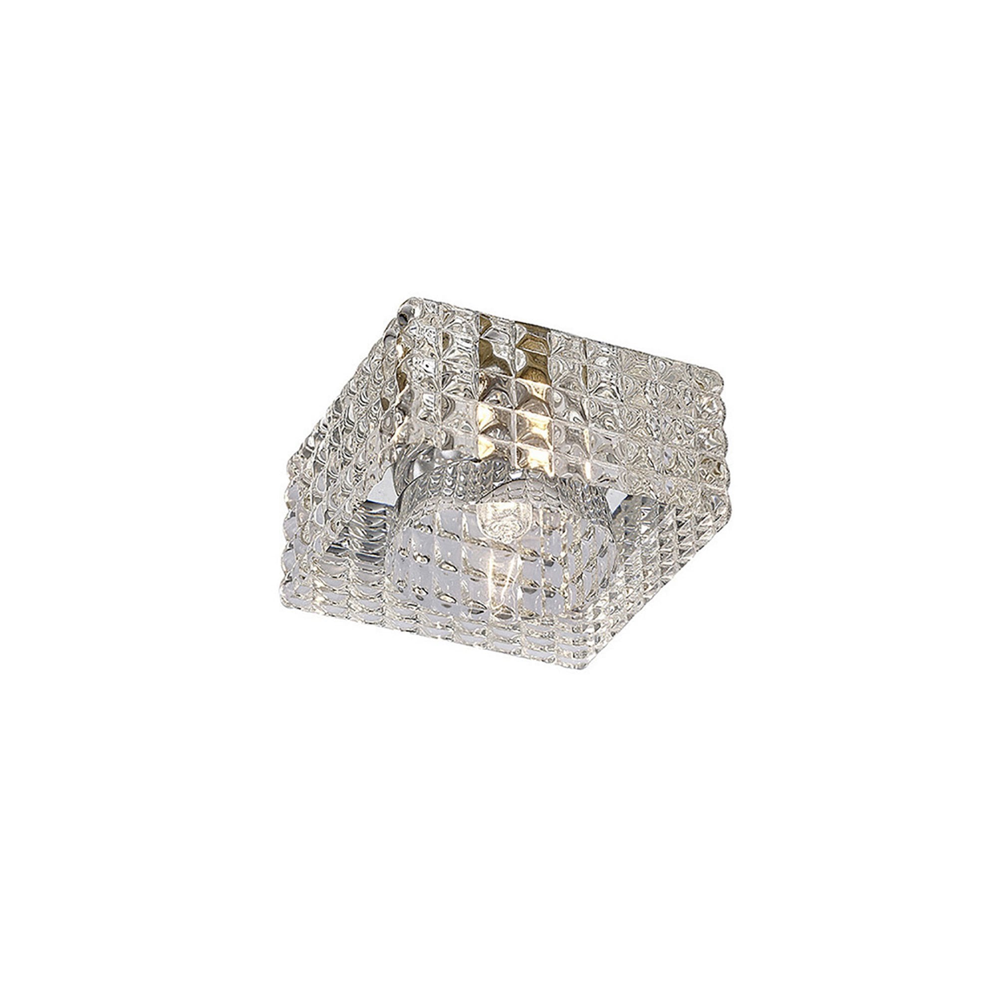 Diyas IL31842CH Ria G9 Cube Pattern Square Downlight Polished Chrome/Crystal