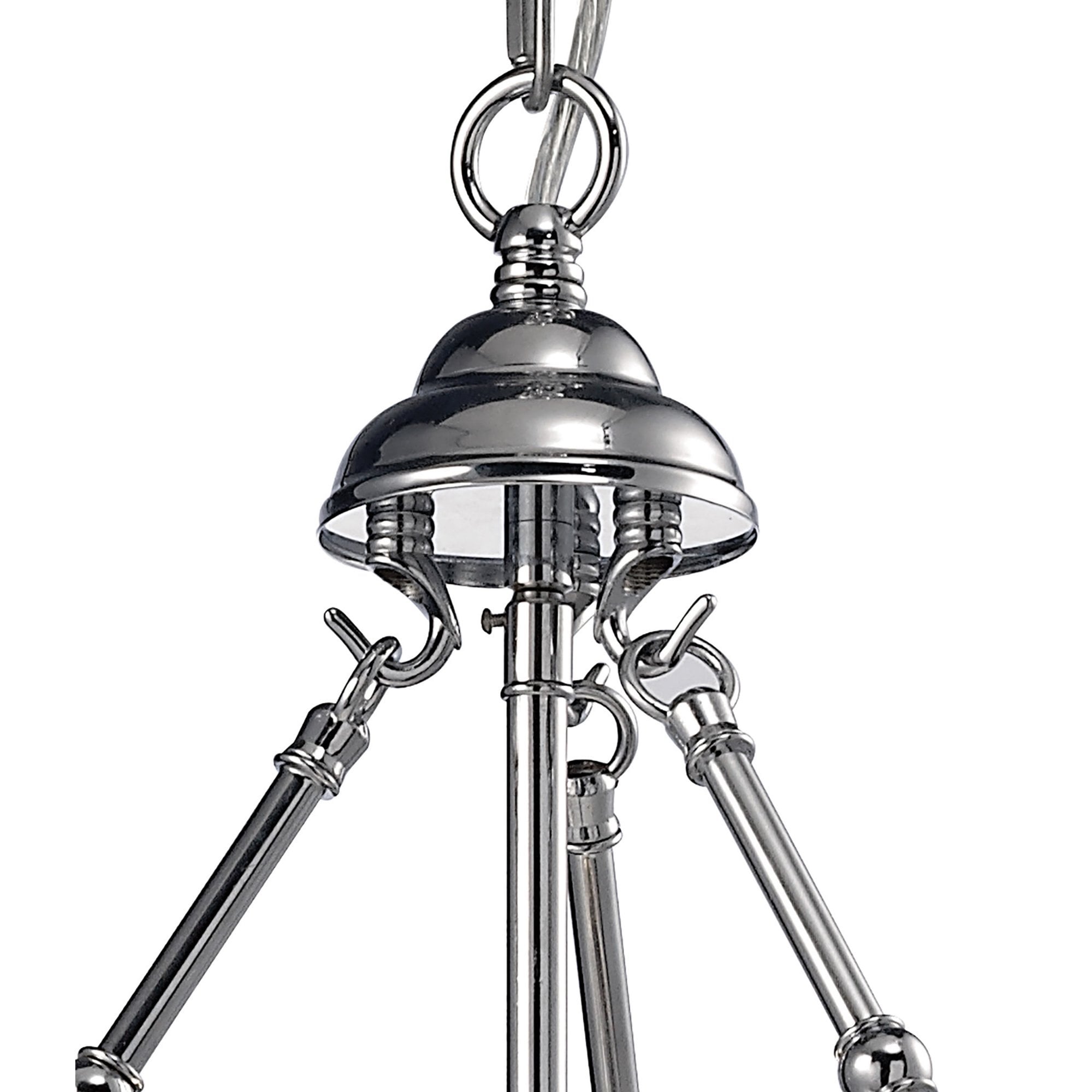 Diyas IL31071 Aubrey Pendant 1 Light Polished Chrome/Glass