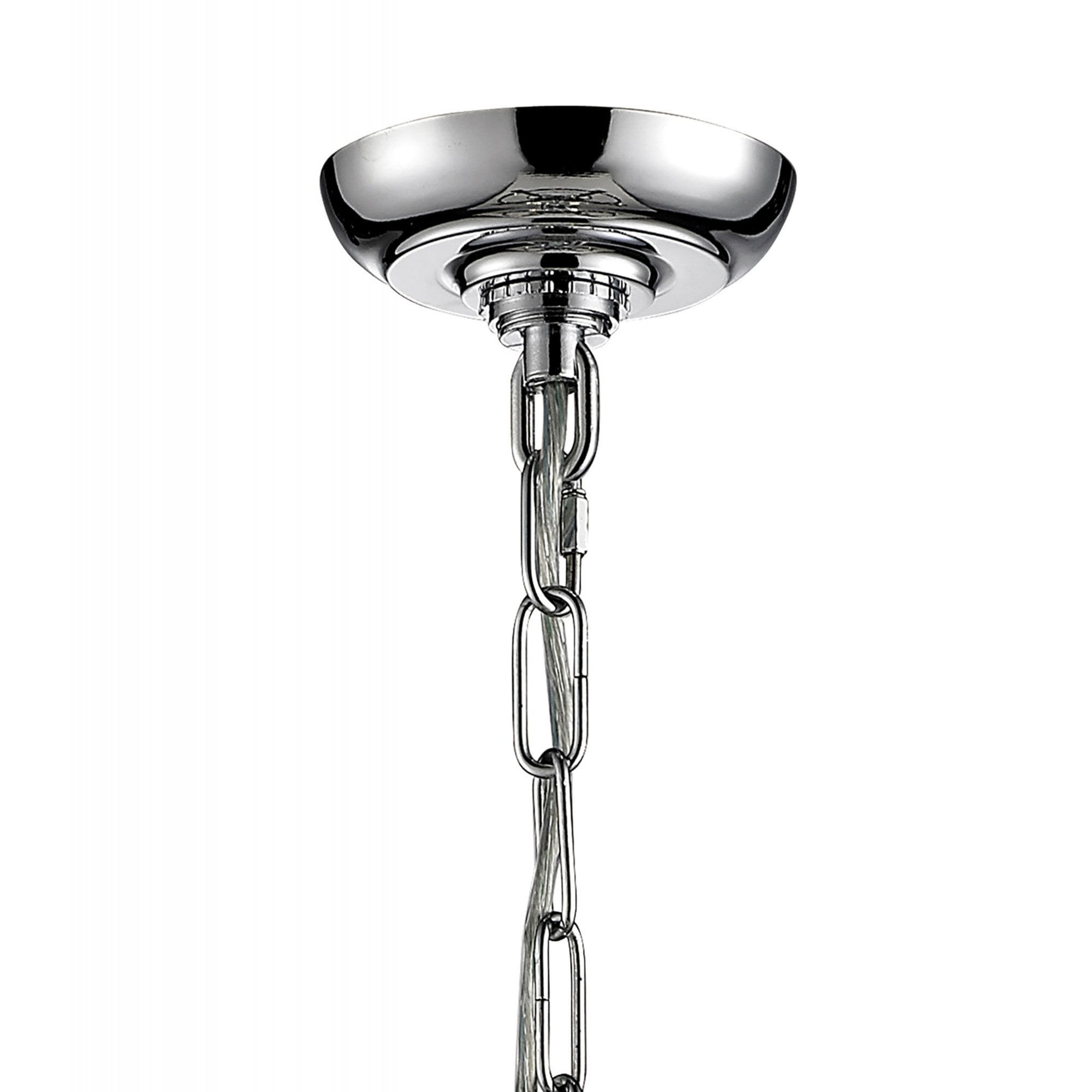 Diyas IL31085 Eaton Pendant 12 Light Polished Chrome/Glass