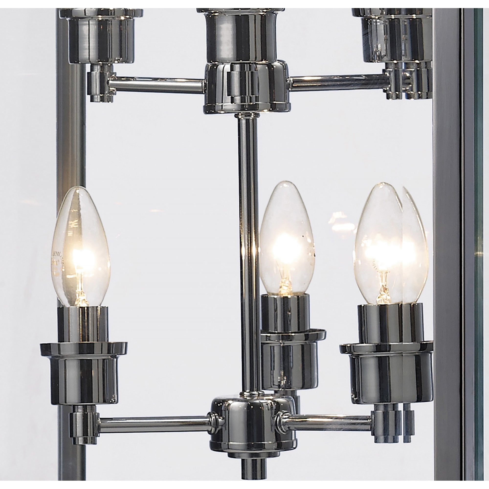 Diyas IL31104 Aston Pendant 6 Light Polished Chrome/Glass