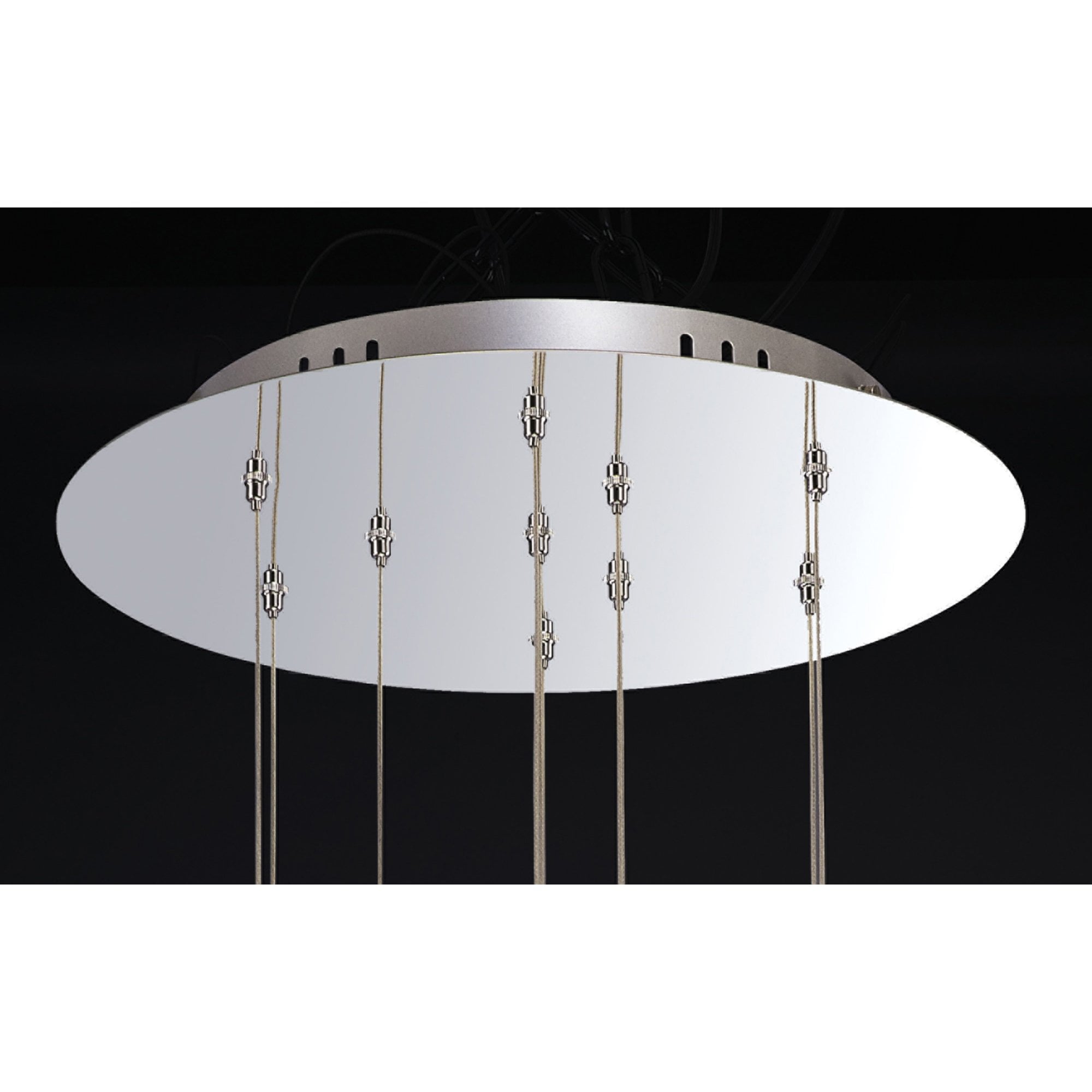 Diyas IL31145 Aviva Pendant Round 10 Light 4000K LED Polished Chrome/Crystal