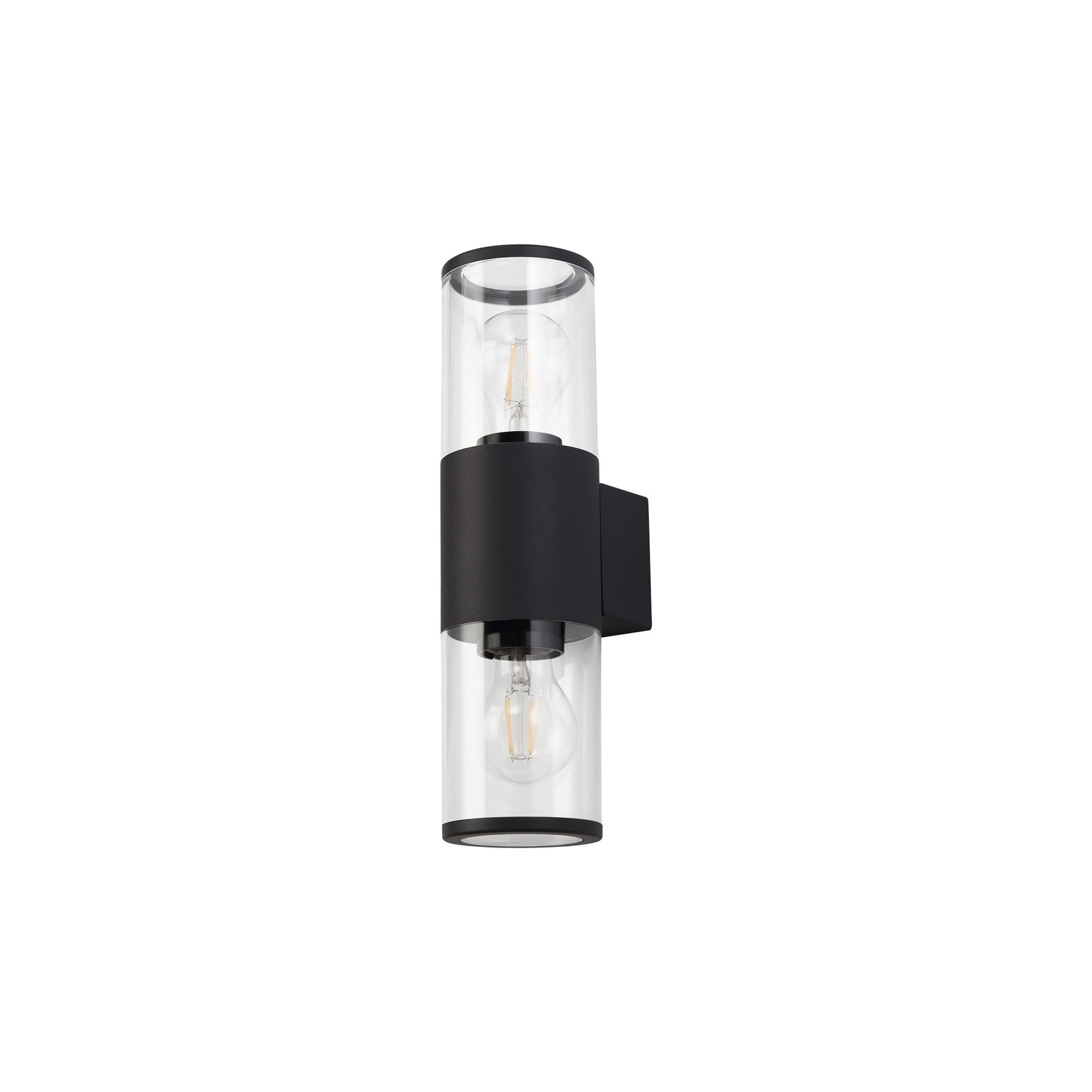 Fabula Harwater 2 Light Wall Lamp - Anthracite & Clear PC - IP54