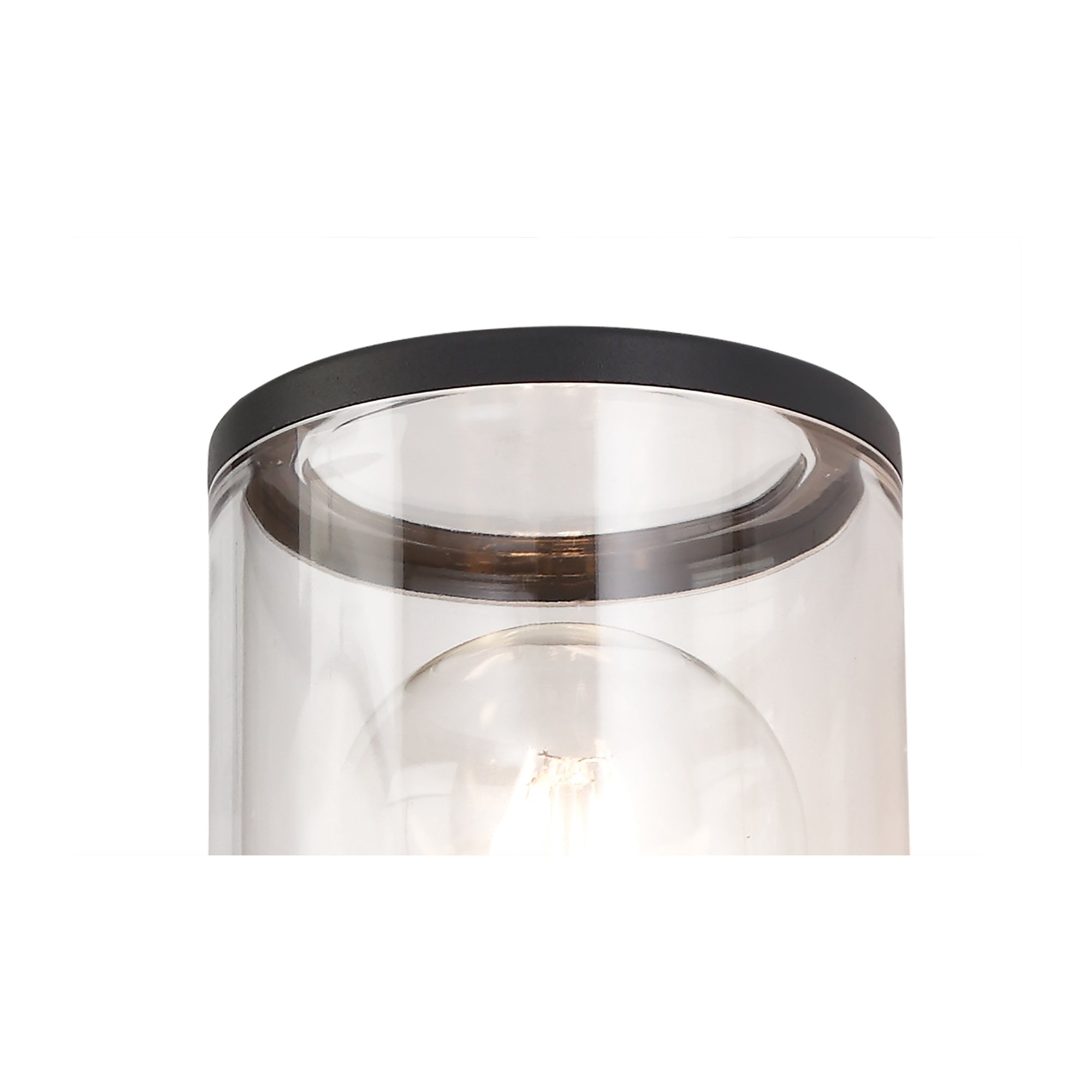 Fabula Harwater 2 Light Wall Lamp - Anthracite & Clear PC - IP54