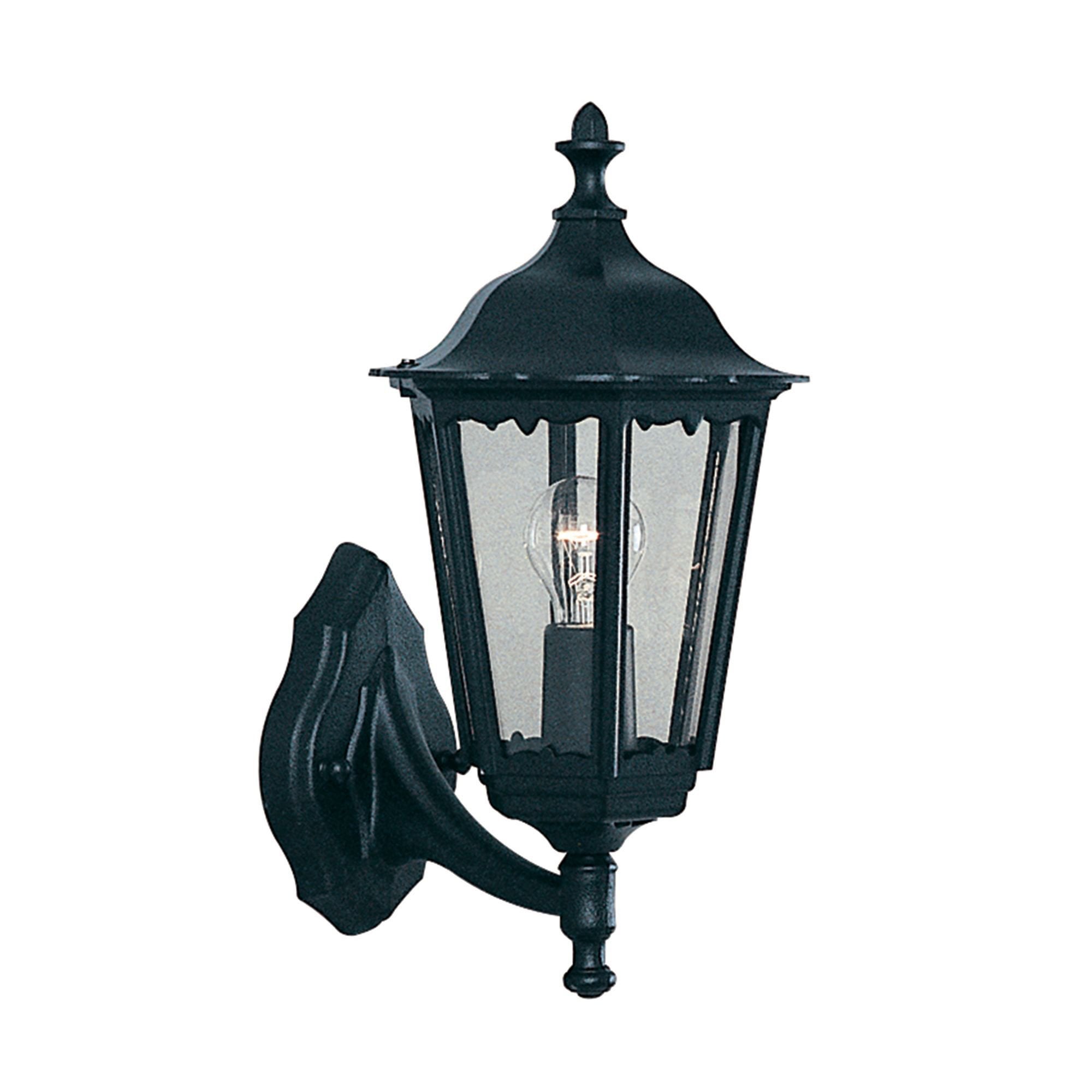Searchlight Acton Outdoor  Up Wall Light - Black - IP44