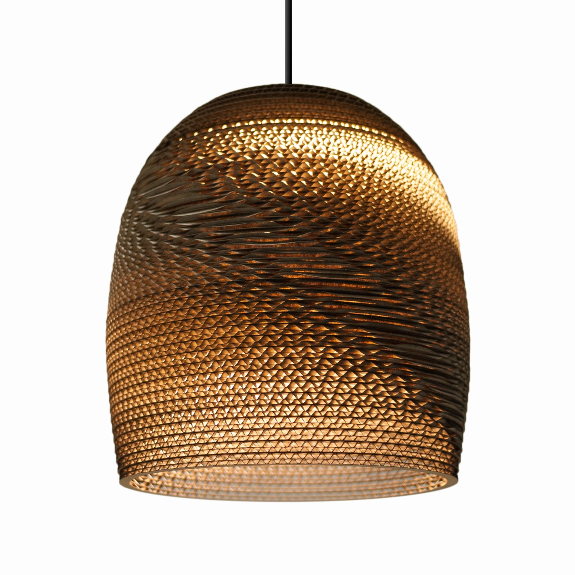 Graypants Scraplights Bell 10 Pendant - Natural - 27cm Diameter