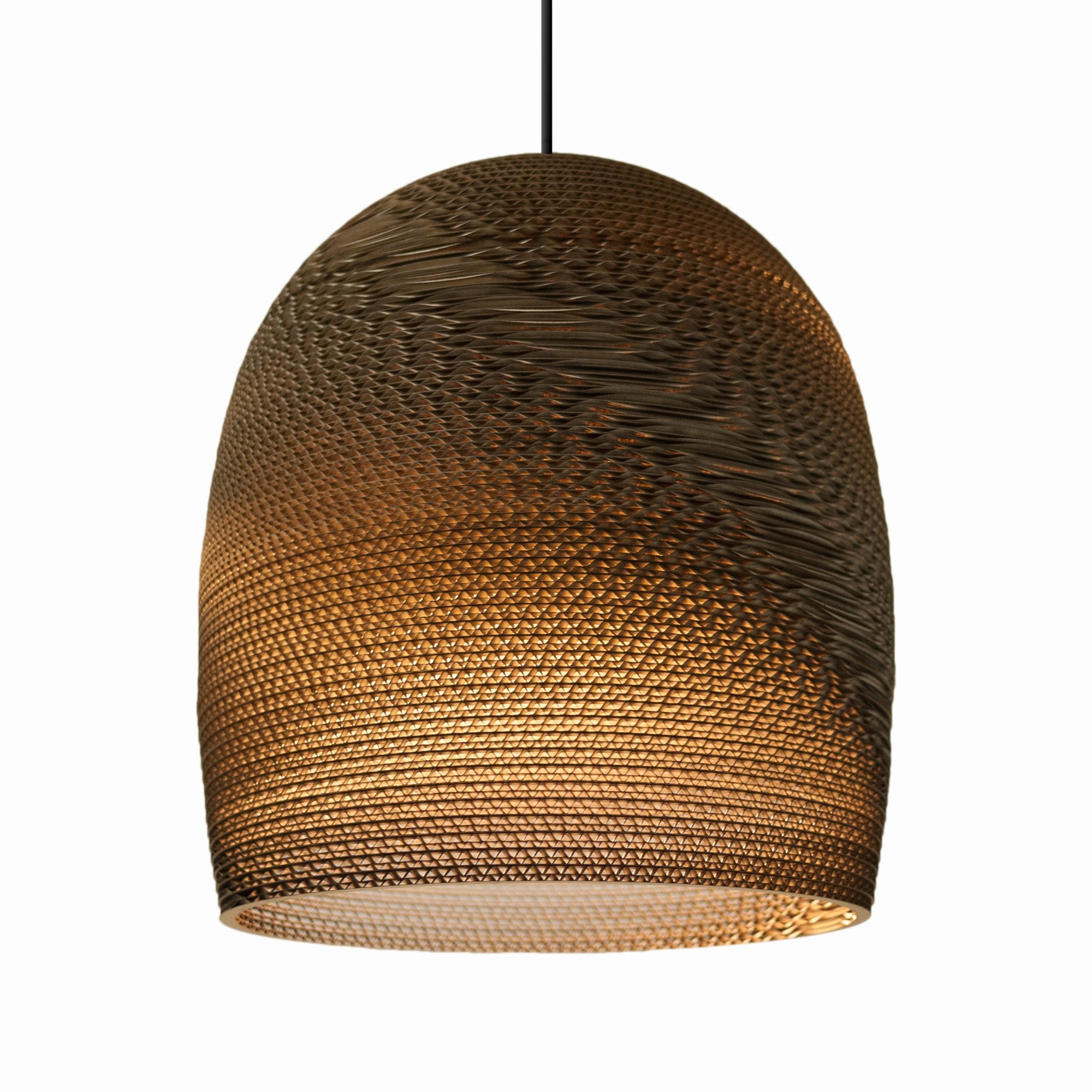 Graypants Scraplights Bell 16 Pendant - Natural - 38cm Diameter