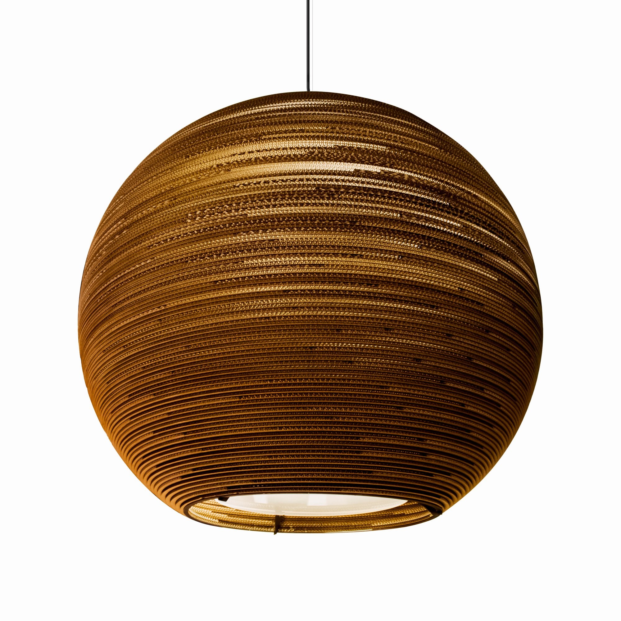 Graypants Scraplights Sun 48 Pendant with Glass Diffuser - Natural - 128cm Diameter